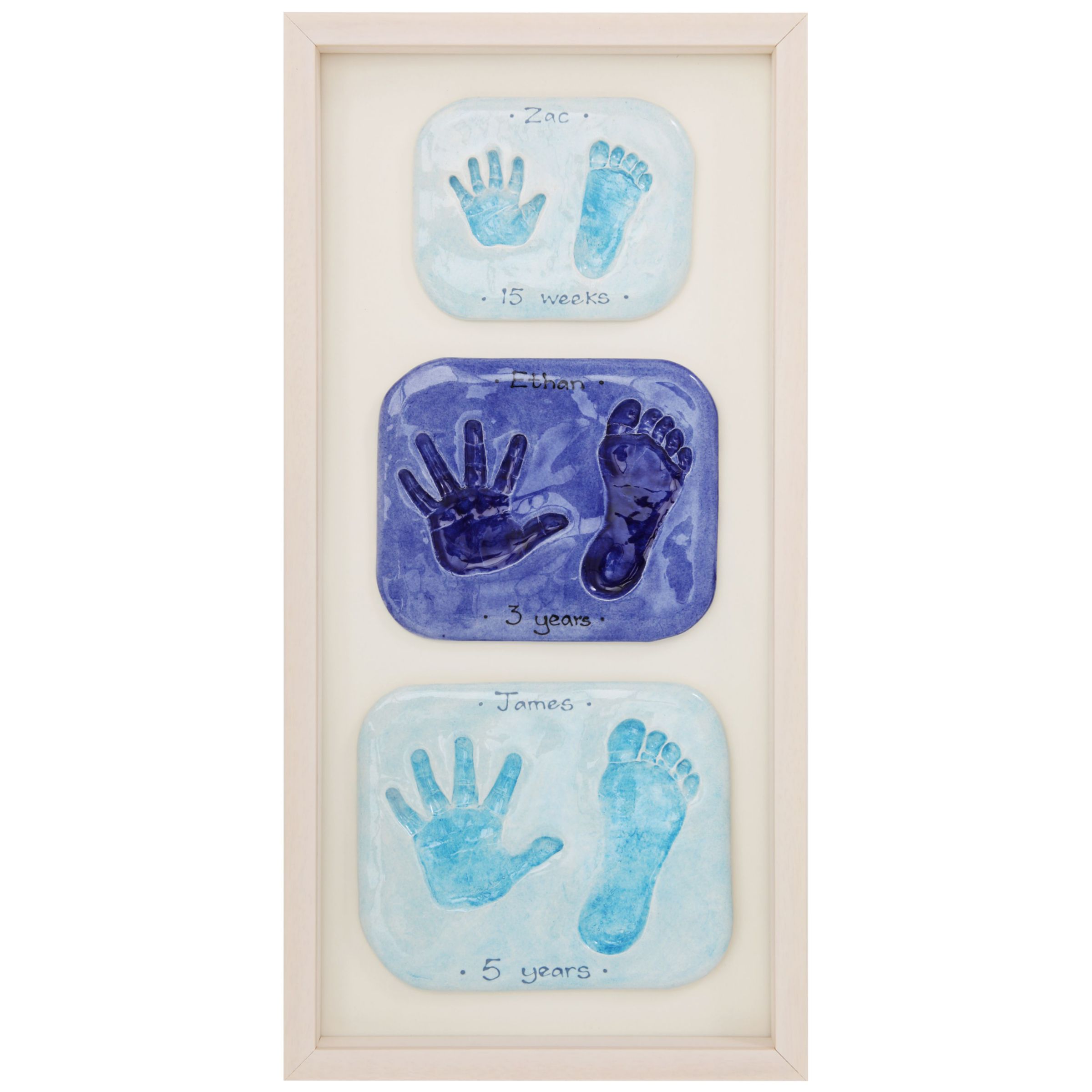 Imprints Gift Certificate 3 Double Family Prints Natural Pine or Whitewash Frame