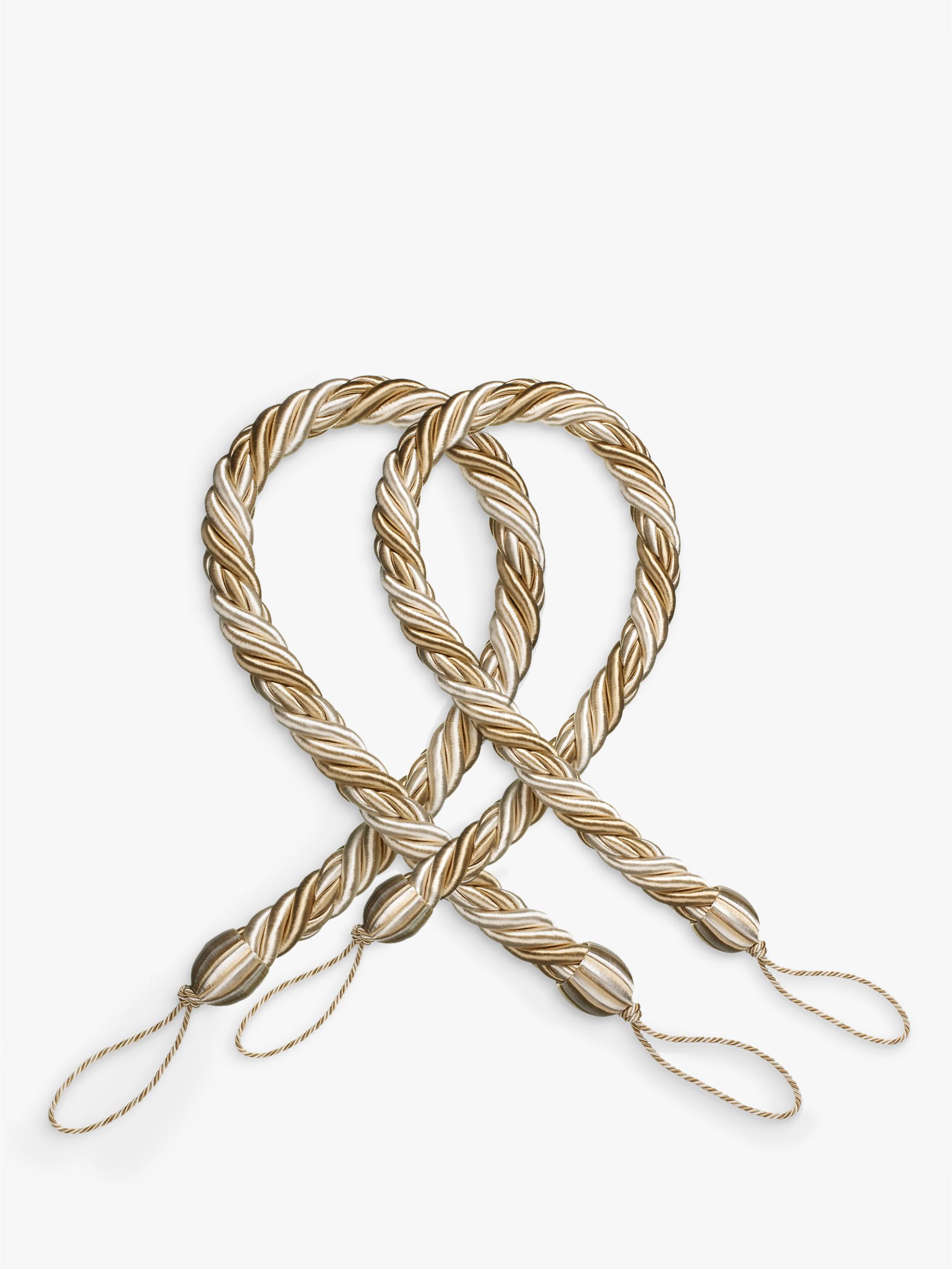 John Lewis Rope Tie Back, Oyster