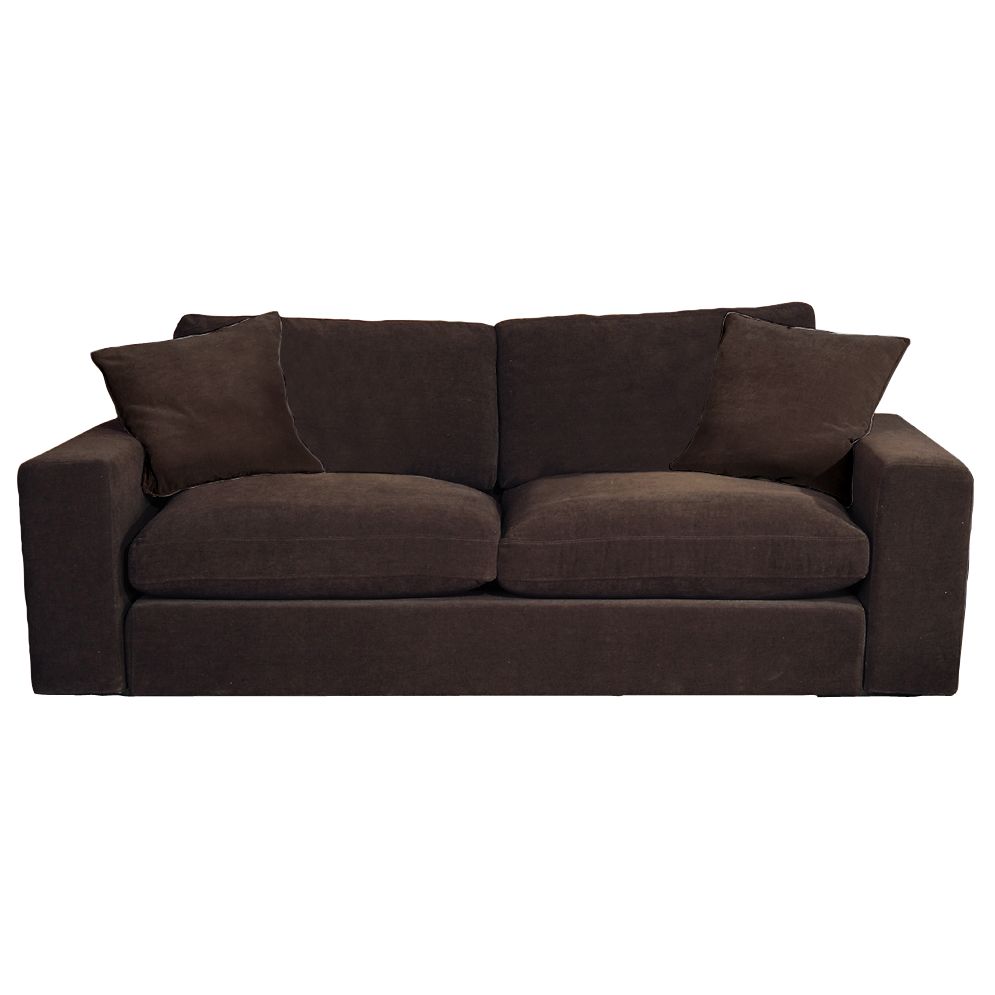 John Lewis Valencia Grand Sofa, Walnut at John Lewis