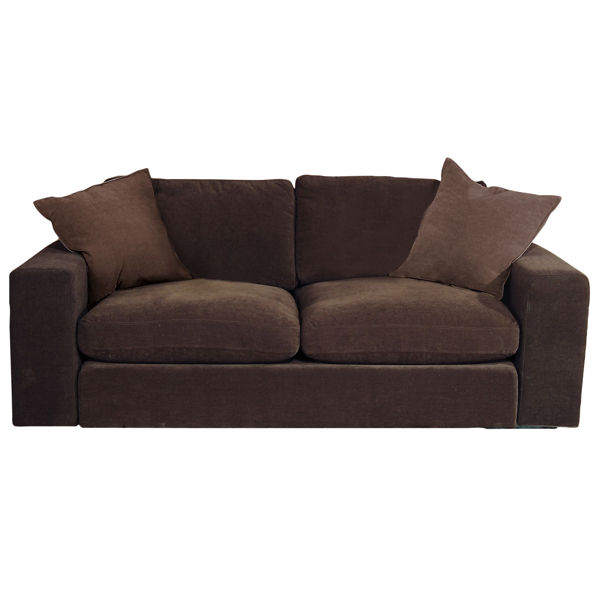 John Lewis Valencia Large Sofa, Walnut