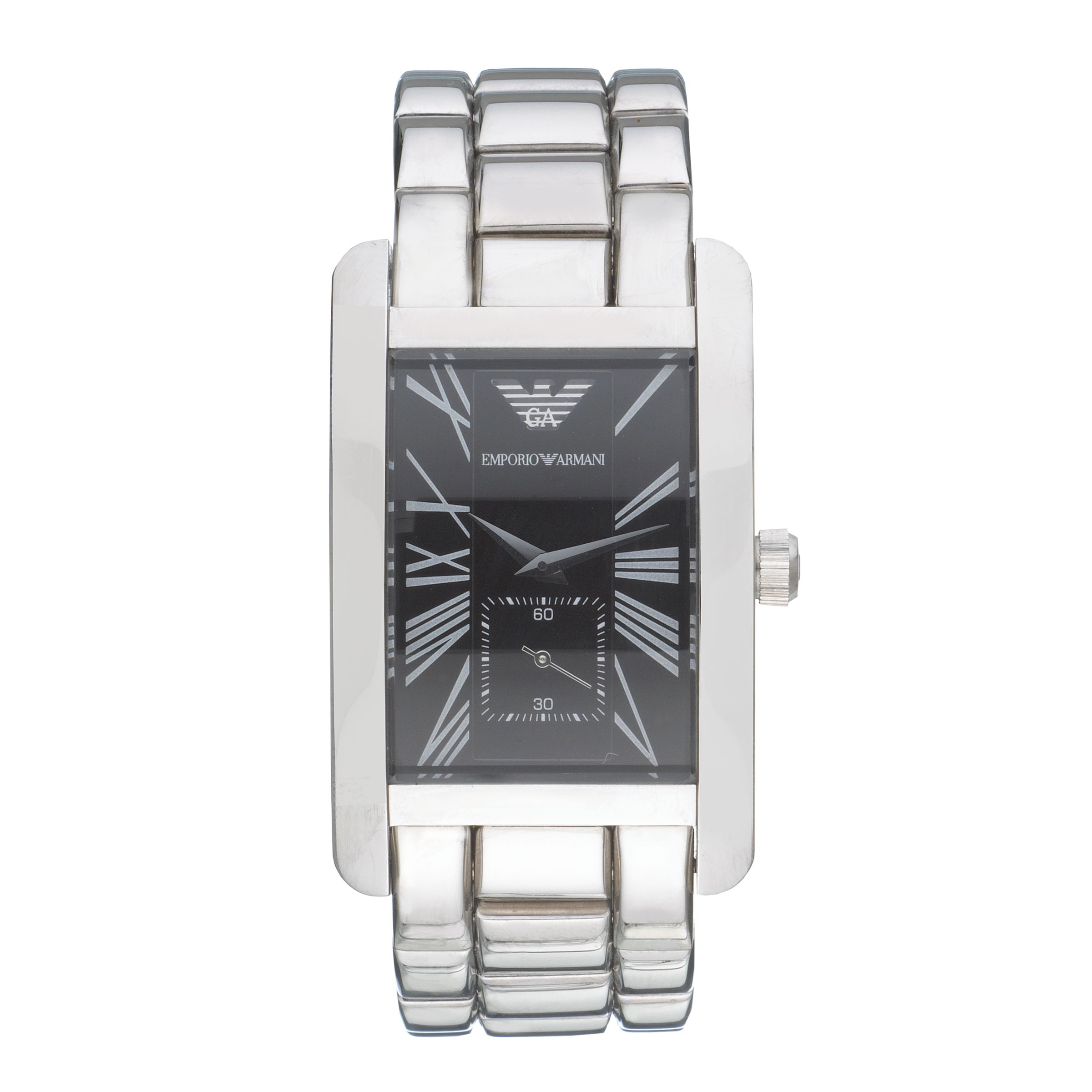 Emporio Armani R0156 Black Dial Men's Watch at John Lewis