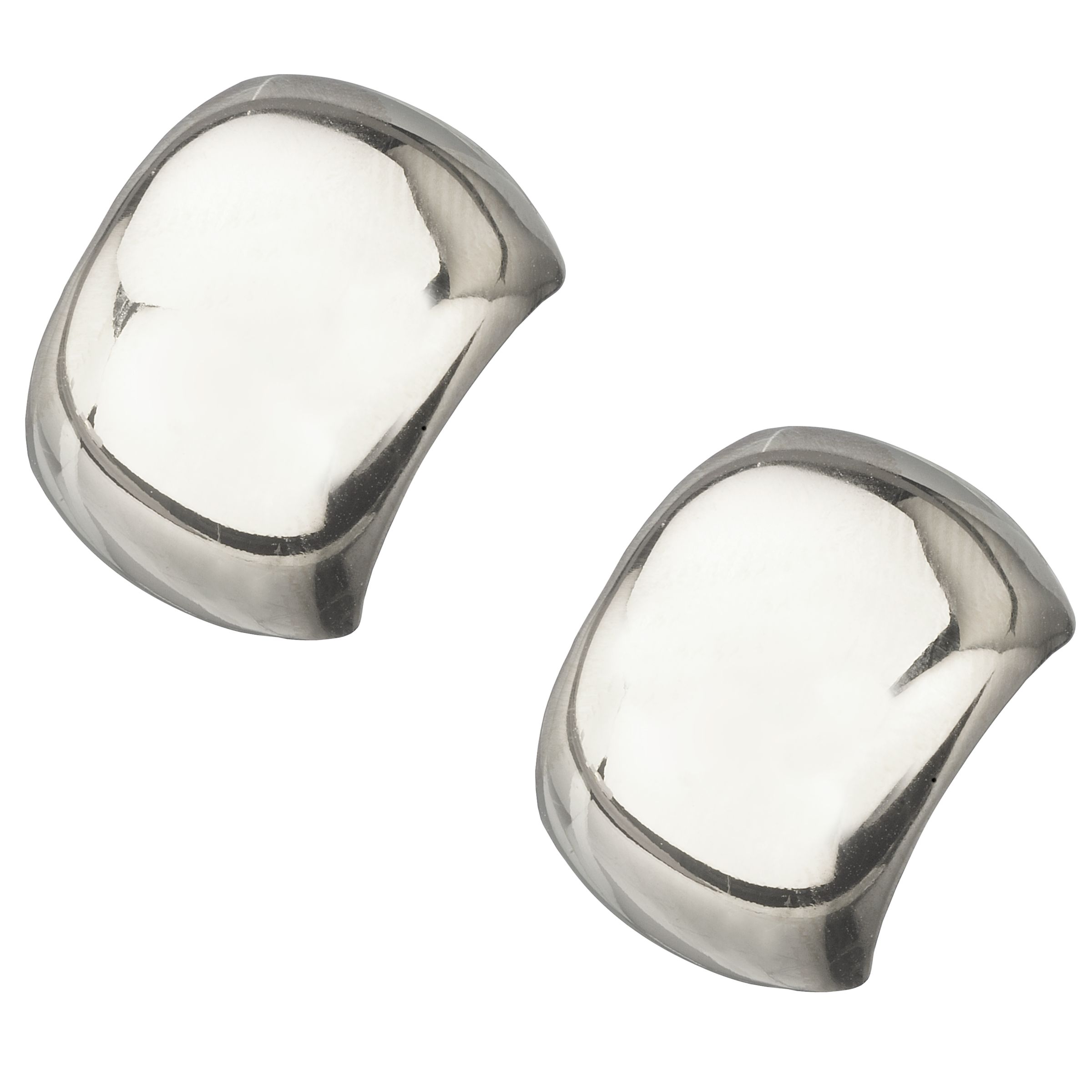 Finesse High Polish Square Clip-On Earrings