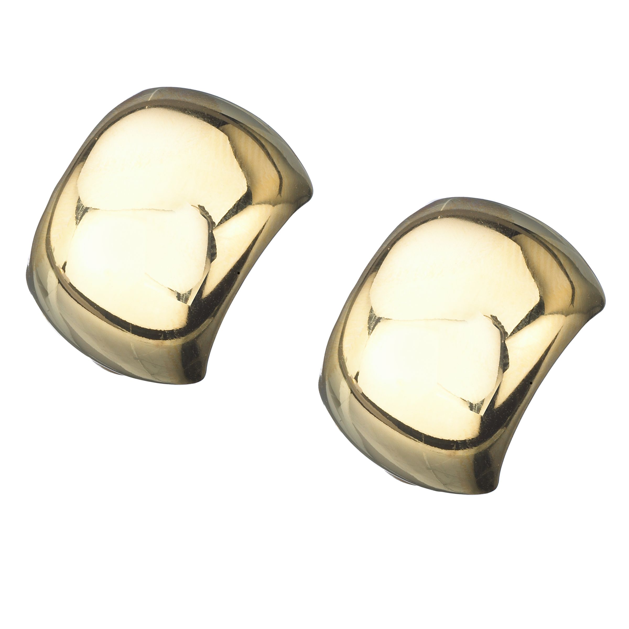 Finesse High Polish Square Clip-On Earrings