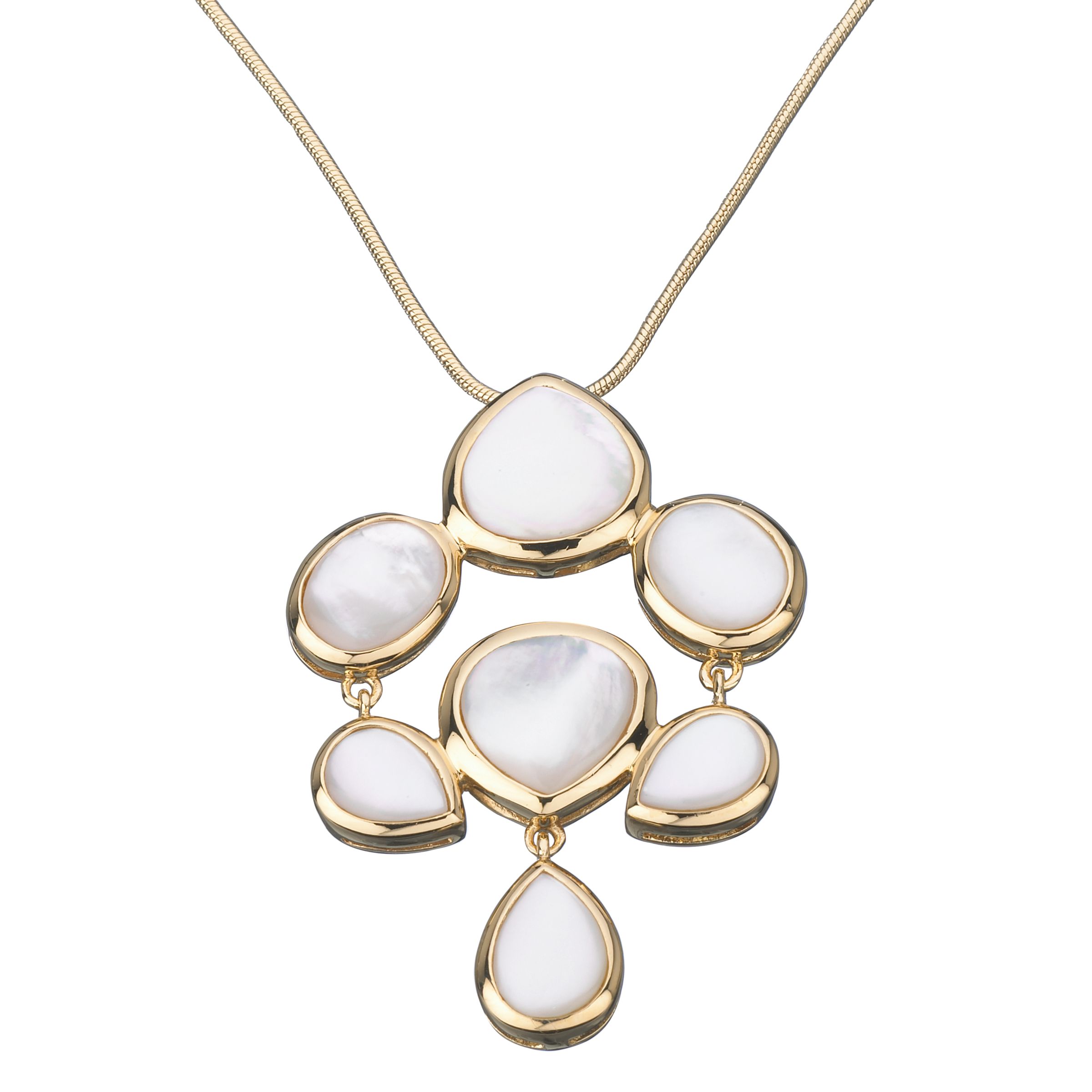 Finesse White Mother-of-Pearl Seven Shapes Pendant