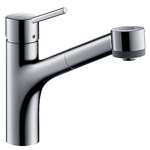 Talis S Tap with Pull Out Spray, 32841000, Chrome