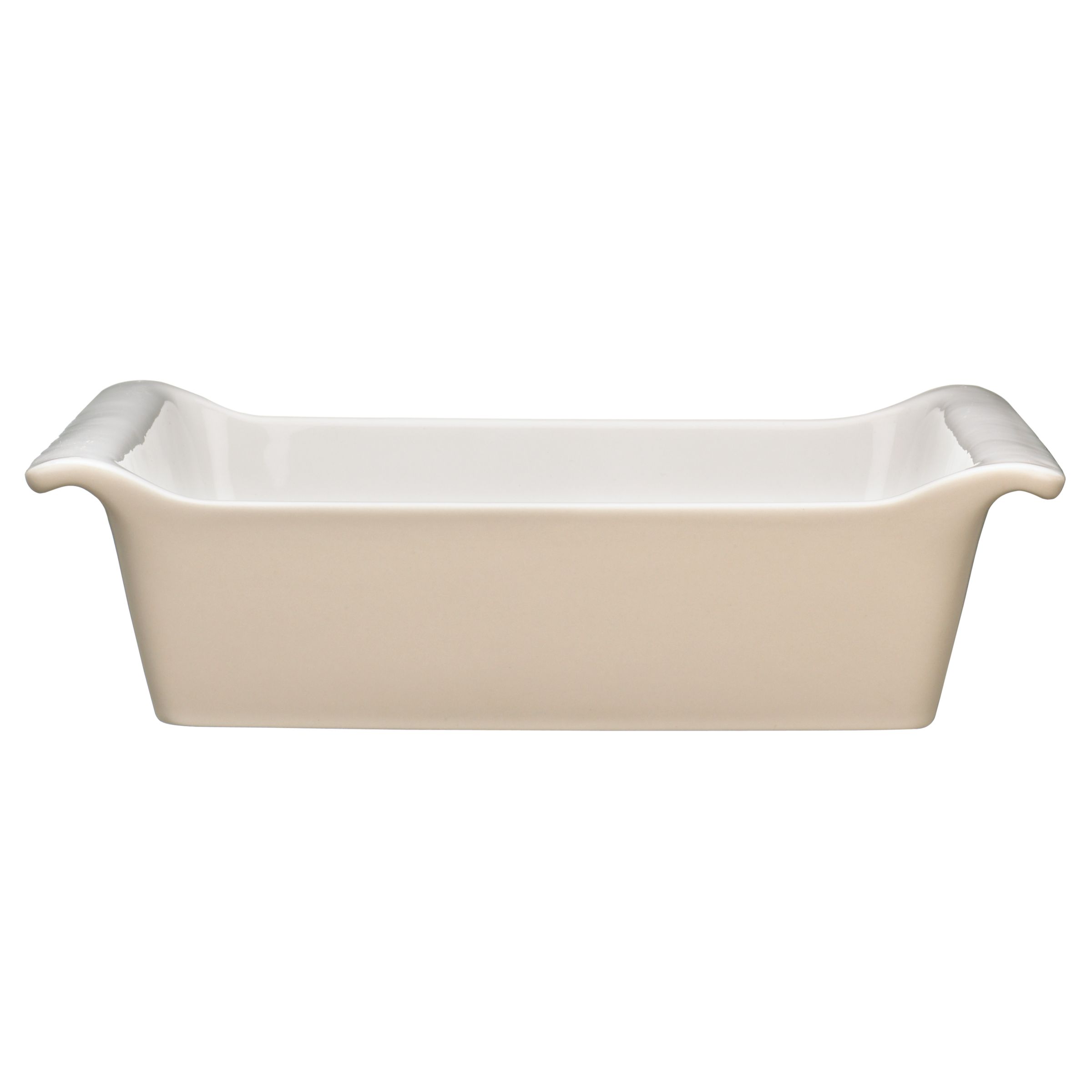 John Lewis Ceramic Rectangular Dish, Vanilla, L25cm