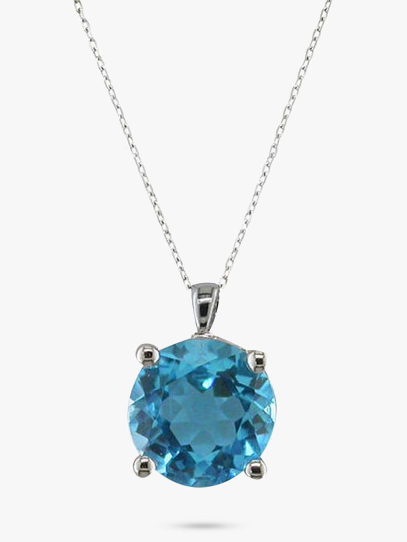 Blue Topaz Pendant Necklace at John Lewis