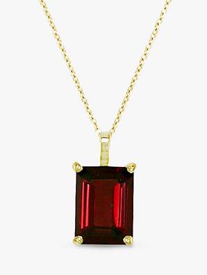 EWA Garnet Necklace, Red