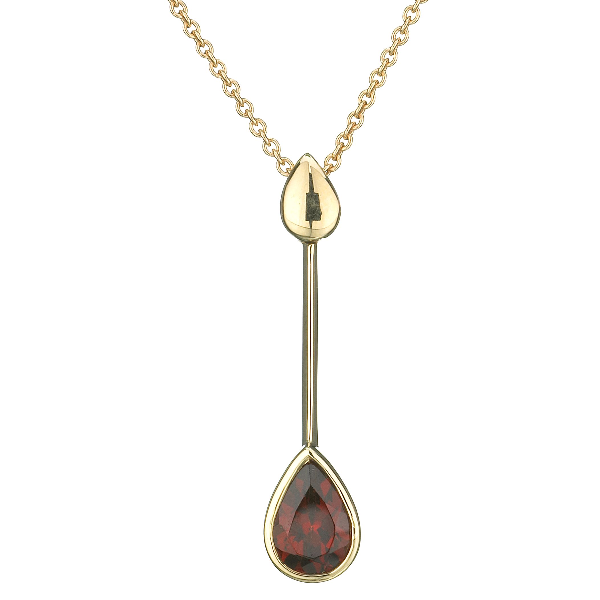 Claret-Red Garnet Pendant