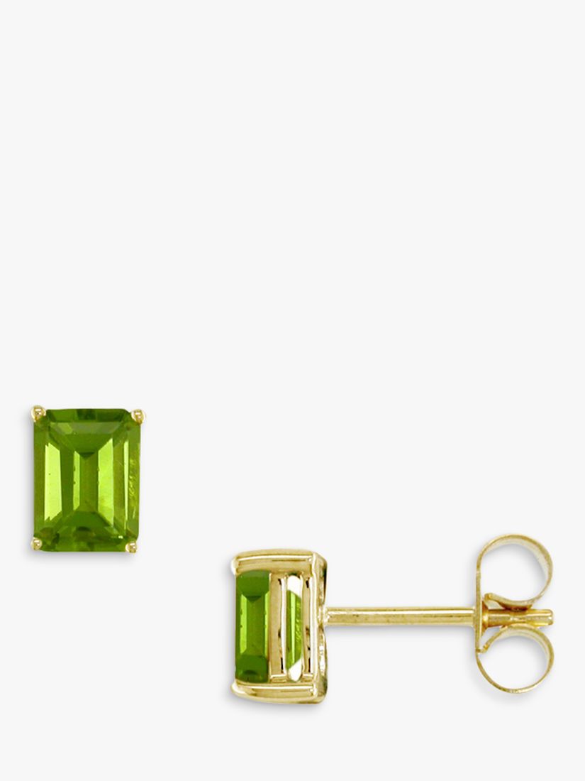 EWA Citrus Lime Peridot Stud Earrings