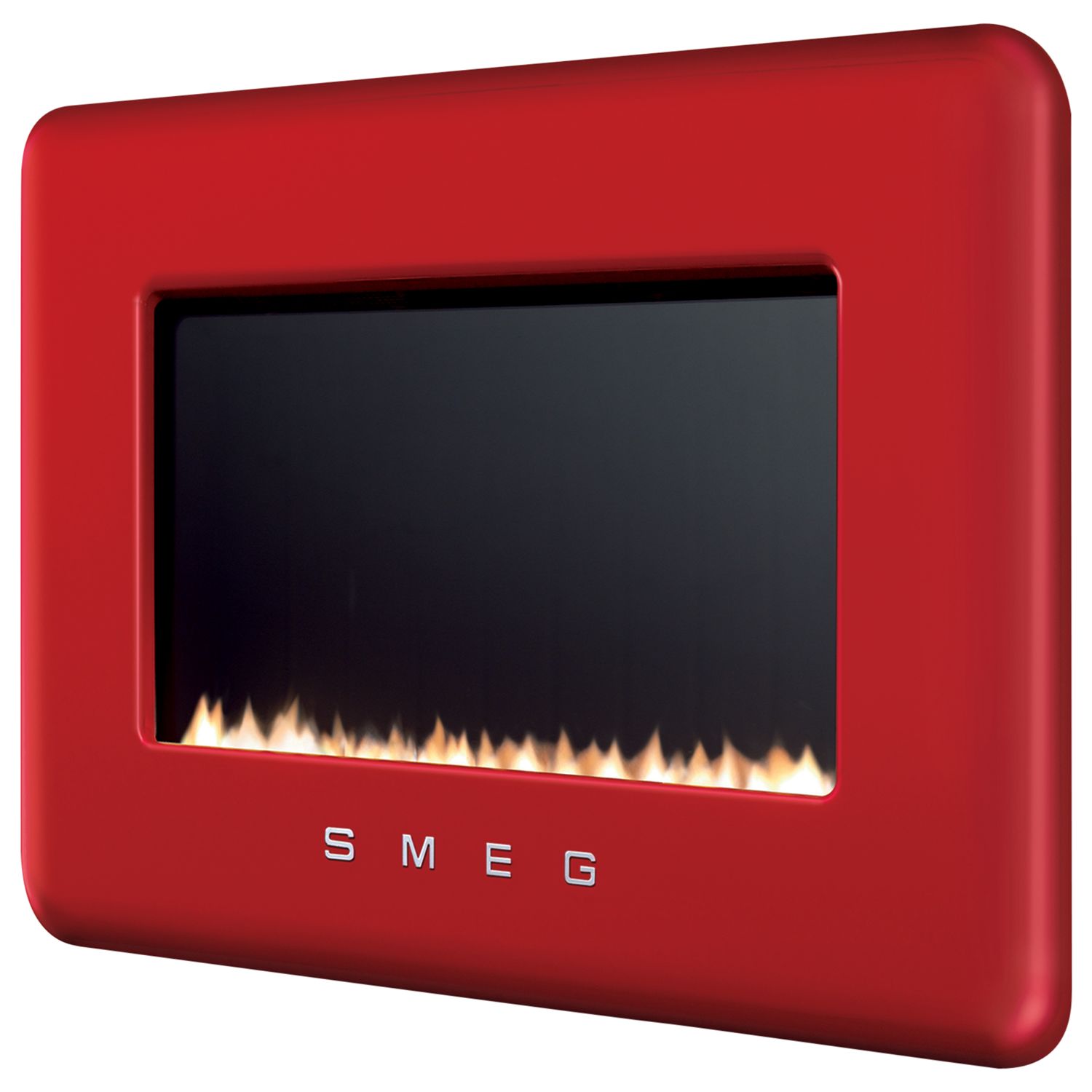 Smeg L30FABRE Flueless Gas Fire, Red at John Lewis