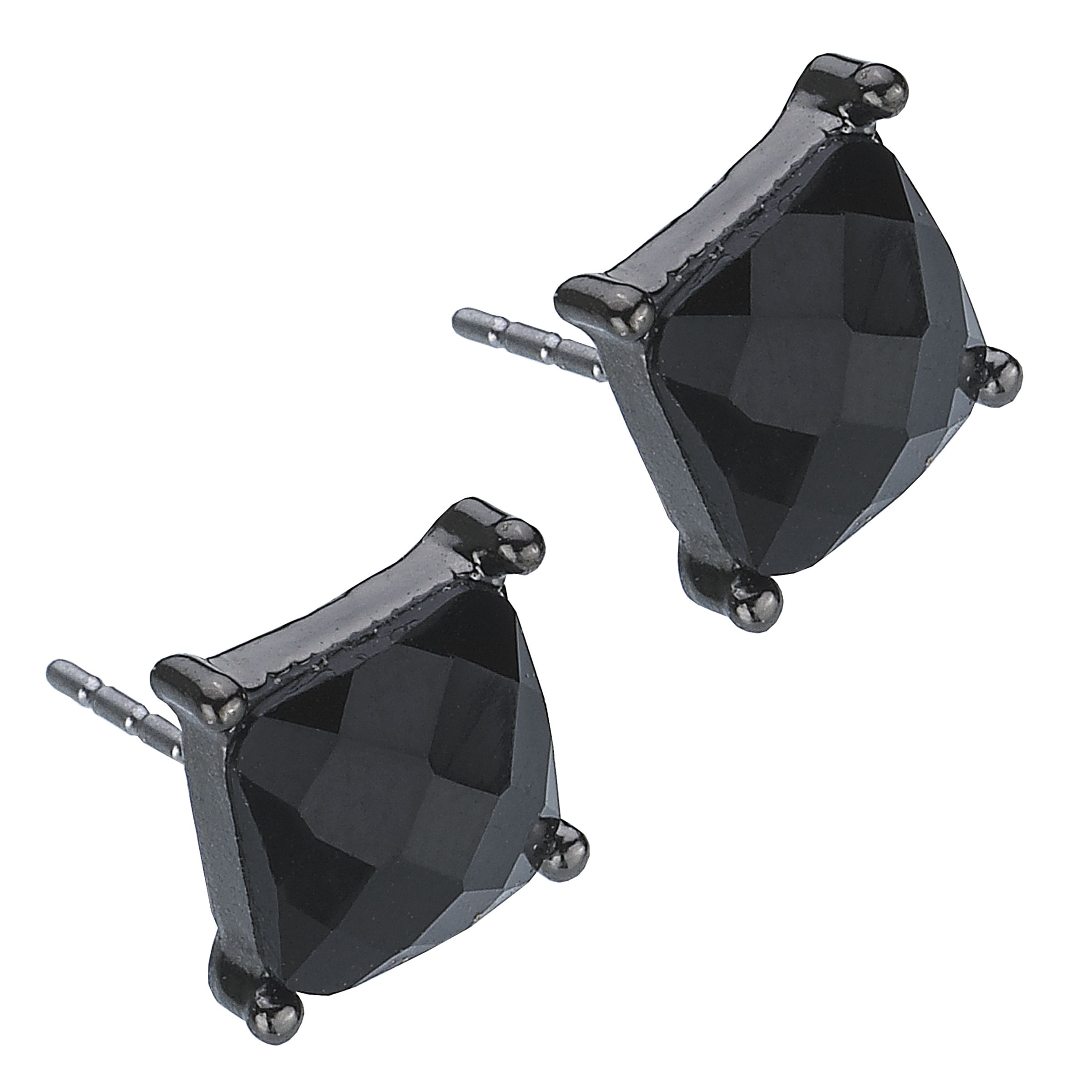 1928 Faceted Squared Stud Earrings
