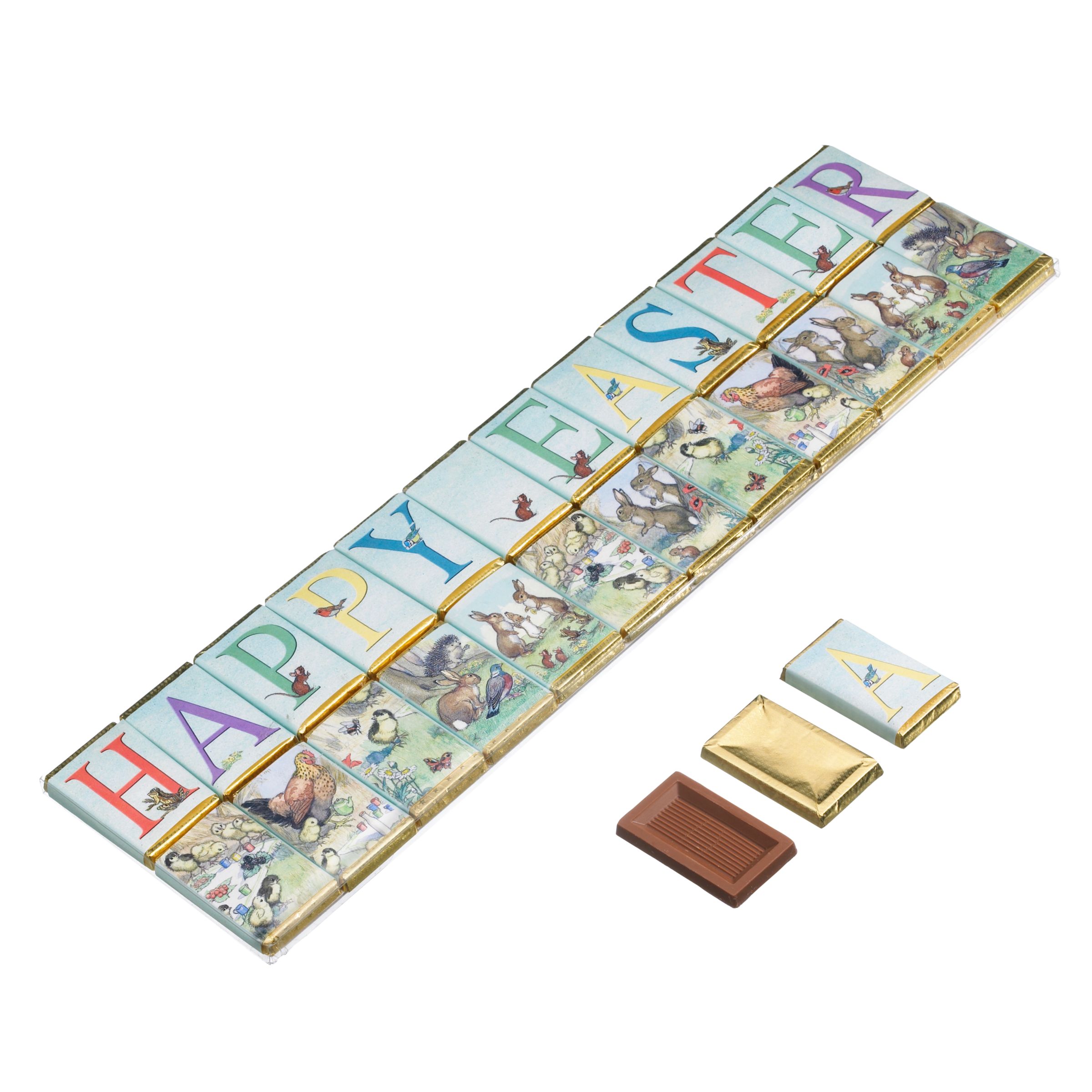Happy Easter Slim Chocolate Squares, 225g