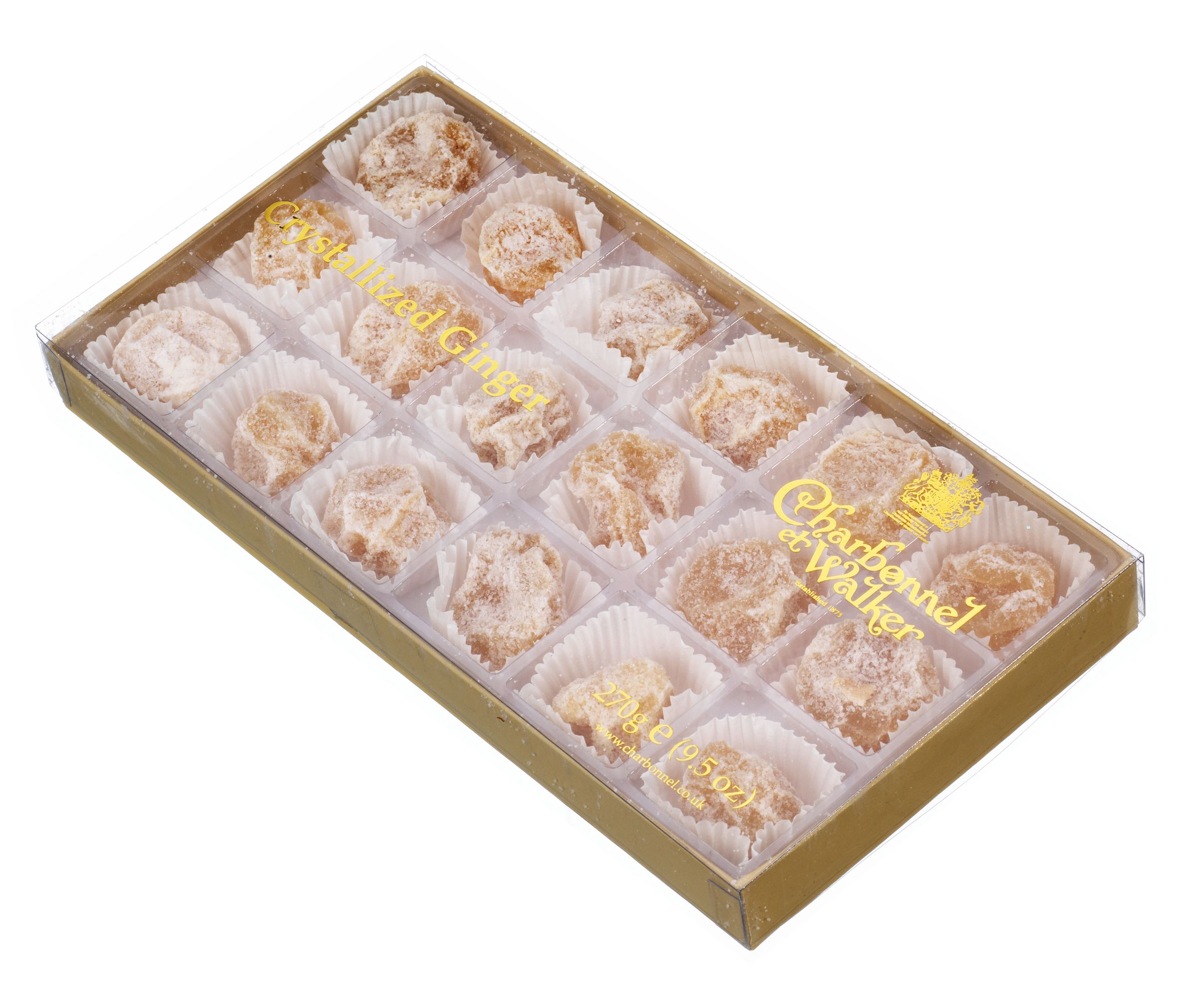 Charbonnel at Walker Crystallised Ginger, 270g Charbonnel at Walker Crystallised Ginger, 270g