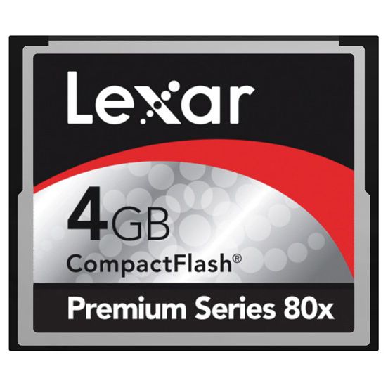 Lexar CompactFlash Card, 80X, 4GB