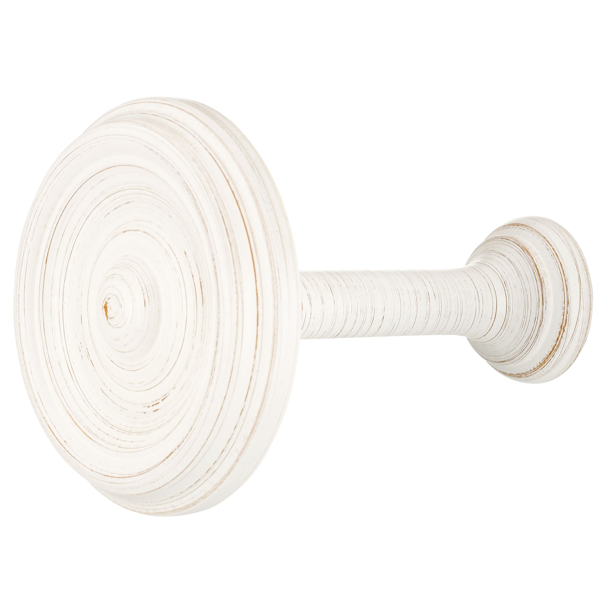 John Lewis Scratched White Wood Holdback