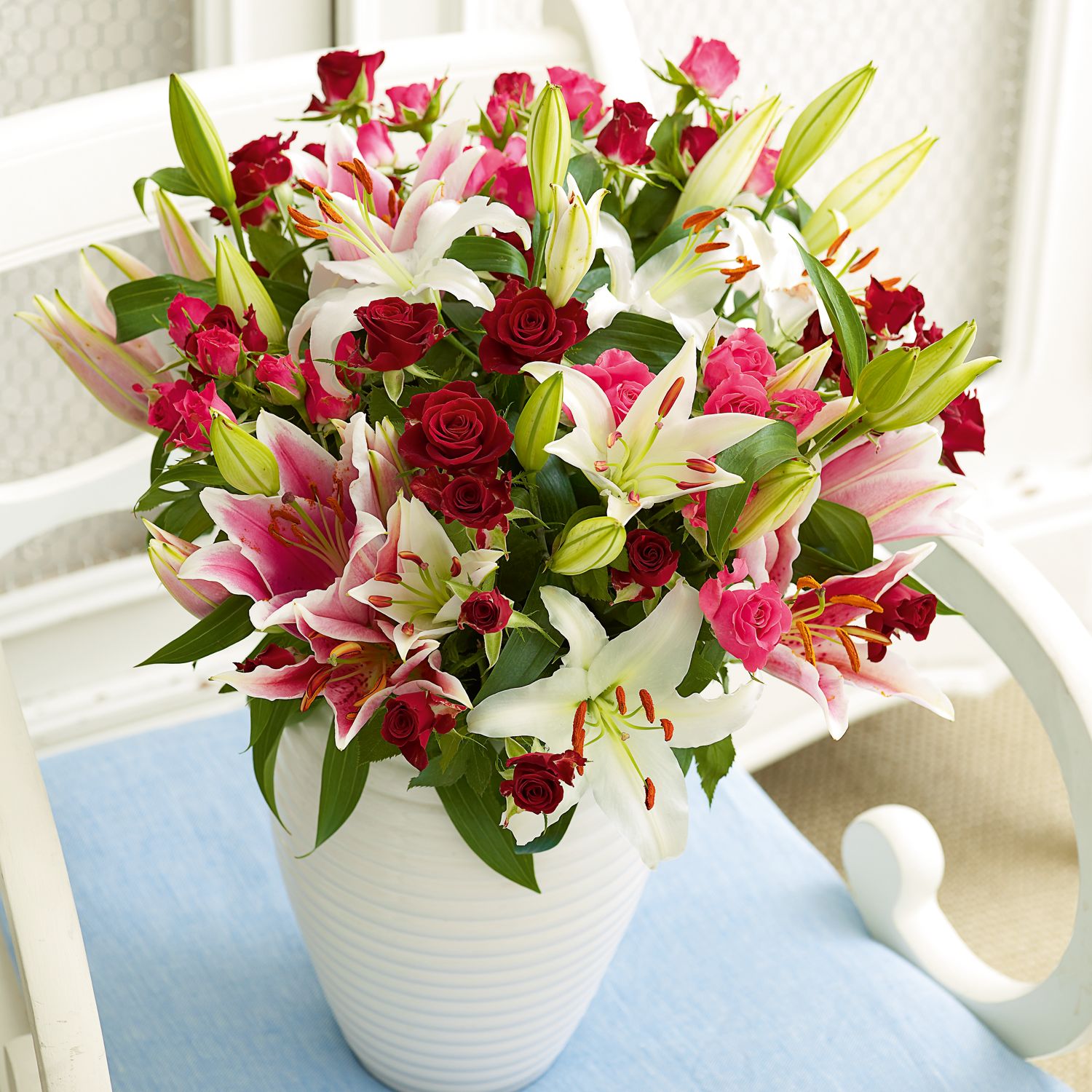 John Lewis Flowers  Rose and Lily Bouquet