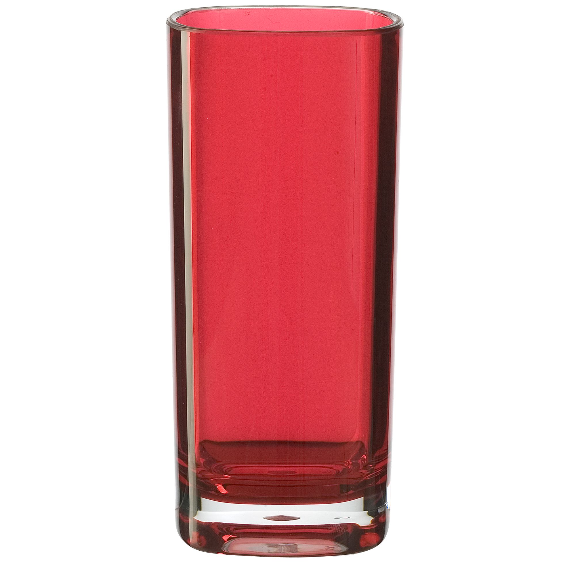 John Lewis Red Acrylic HiBall Square