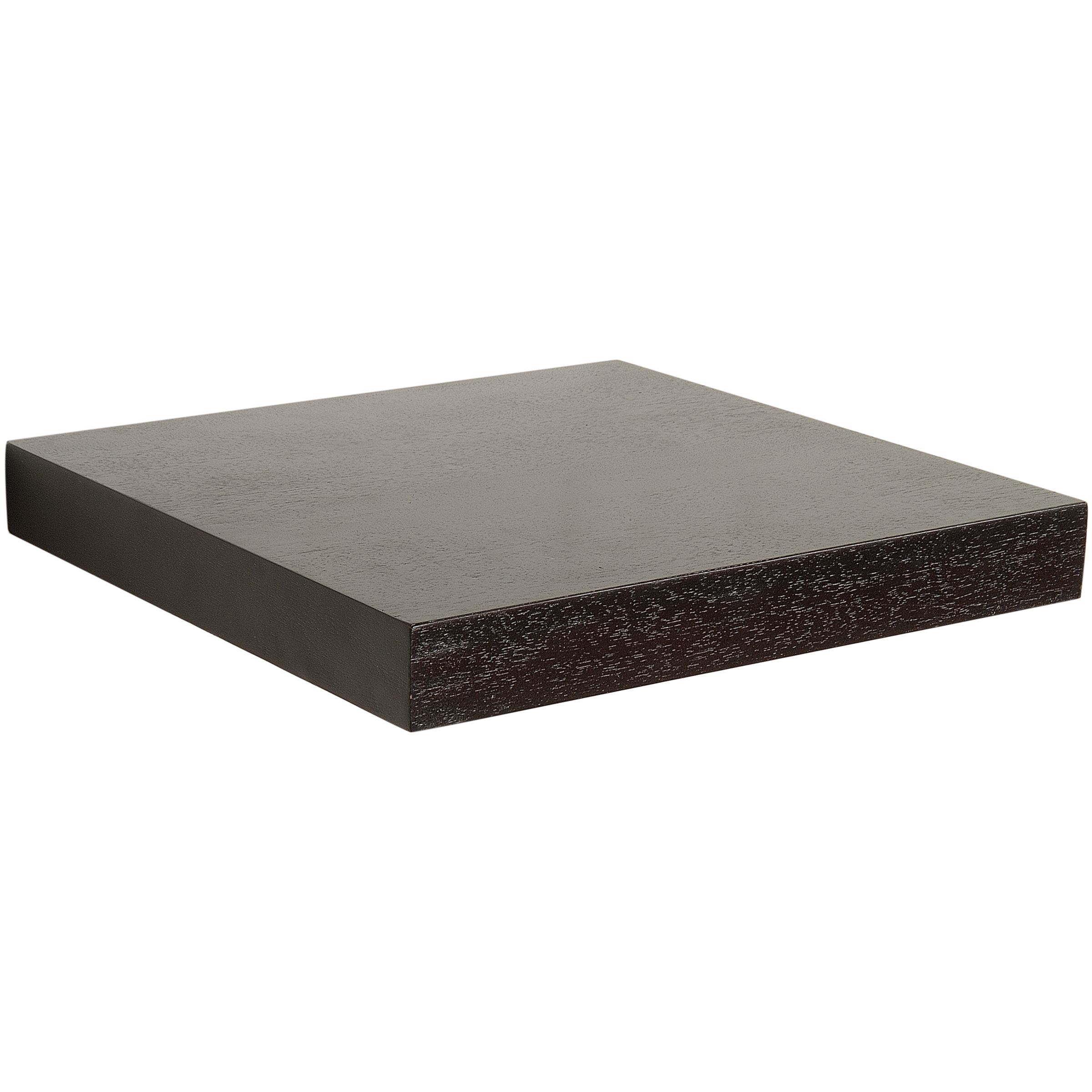 John Lewis Geo Chunky Square Shelves Set of 3 Chocolate