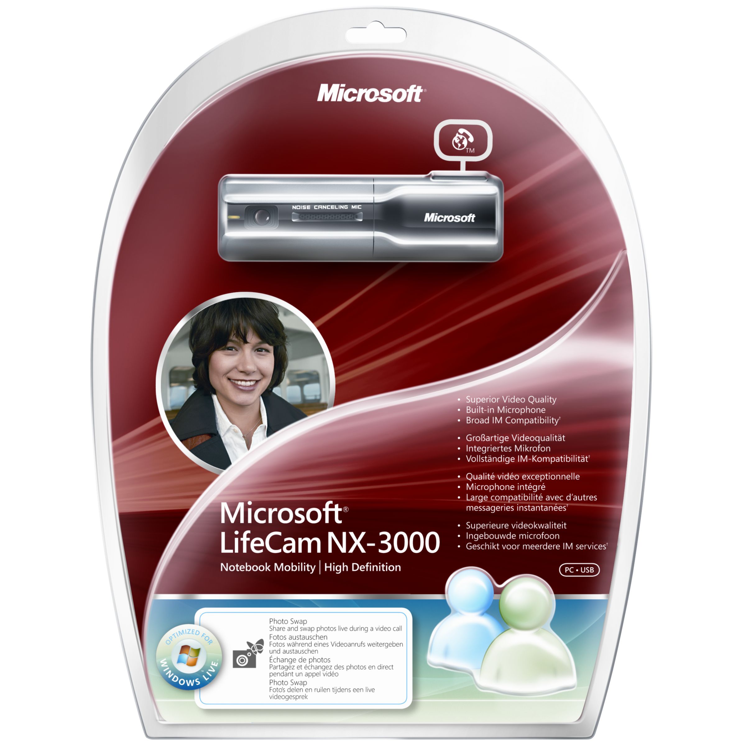 Click here for more information and to purchase - Microsoft LifeCam NX-3000 Webcam for Notebooks