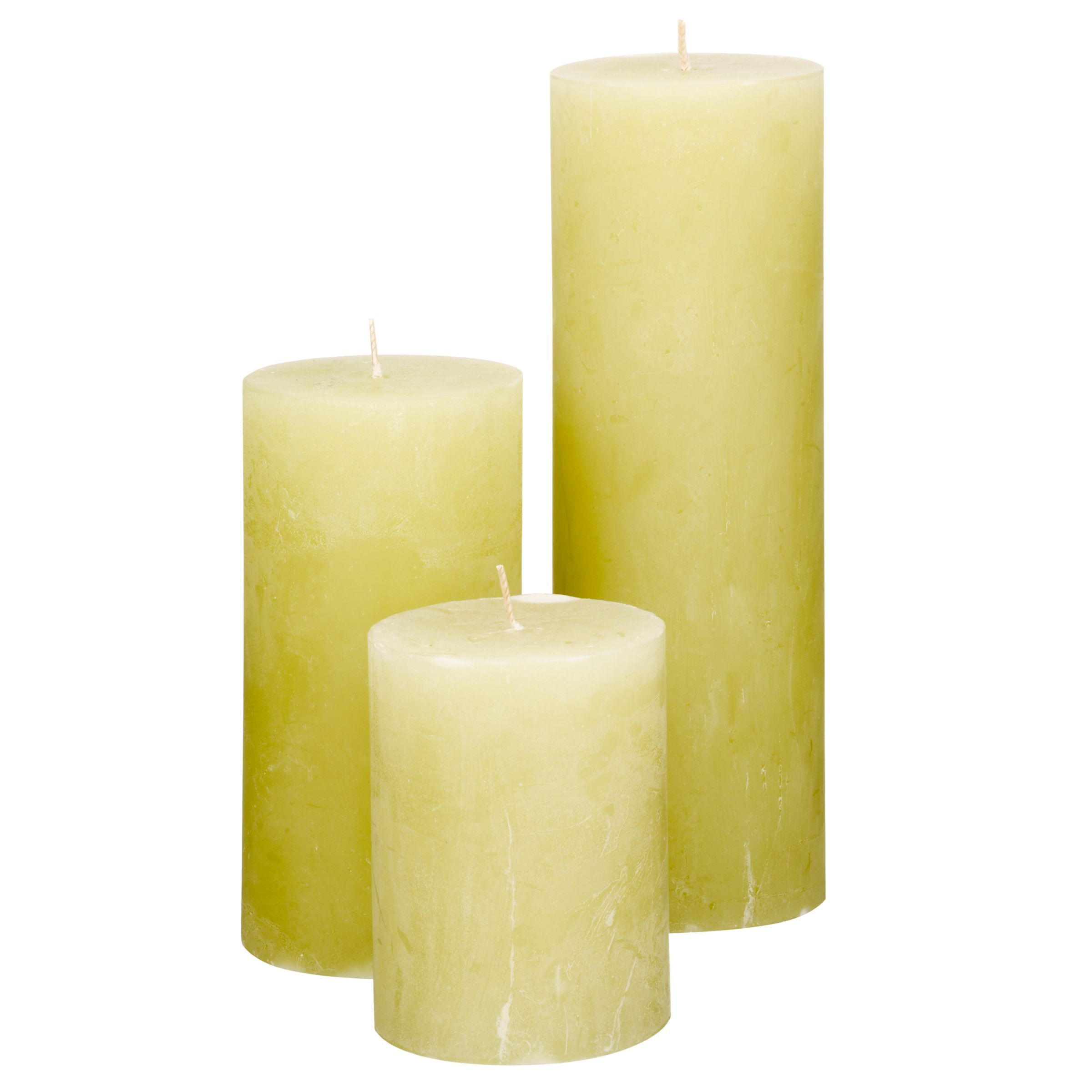 John Lewis Scented Pillar Candle Apple Small
