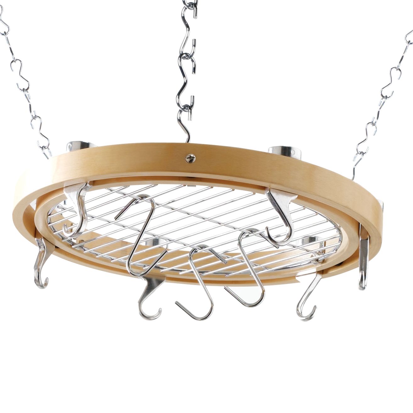 Hahn Round Wooden Ceiling Rack, 40252