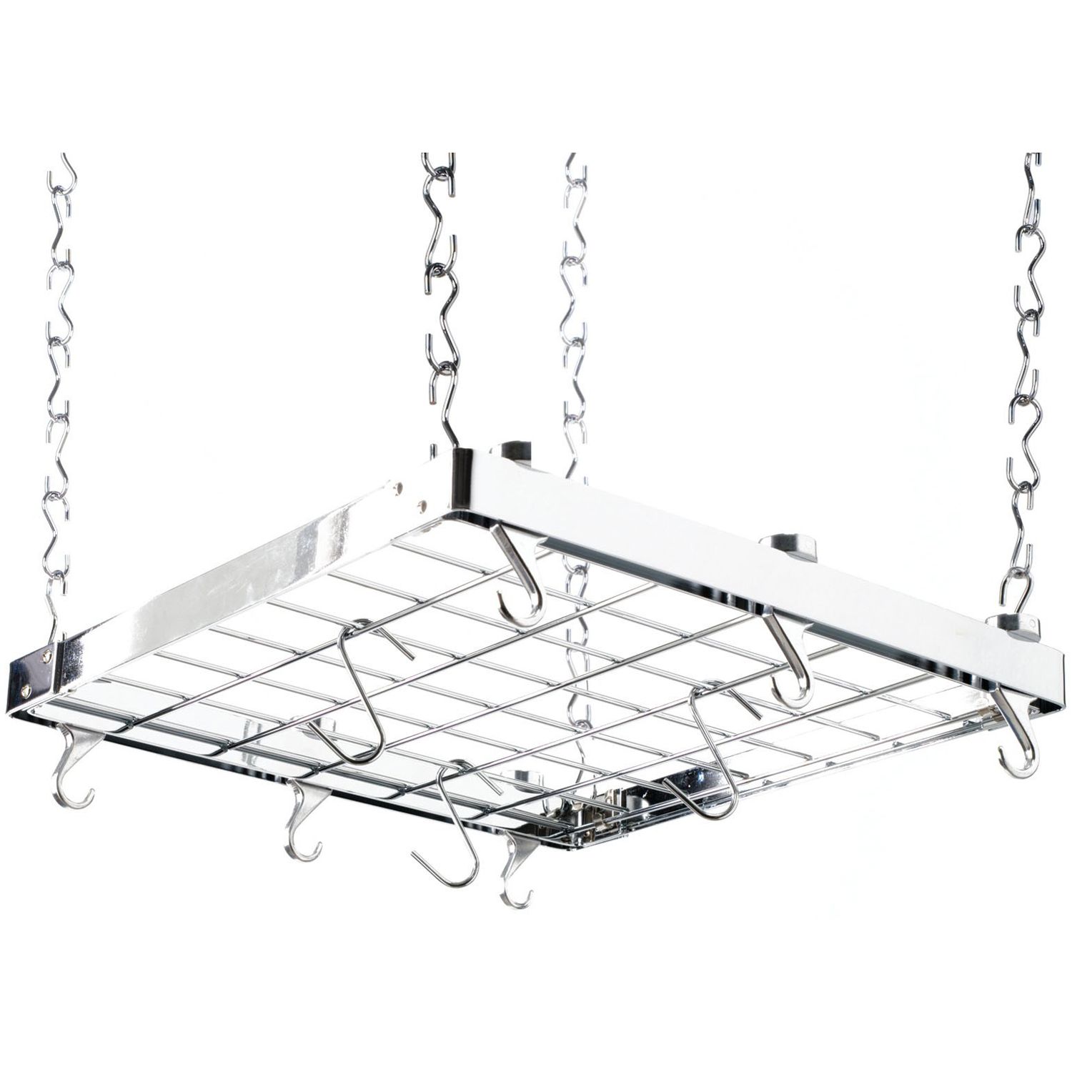 Hahn Square Chrome Ceiling Pan Rack 40802