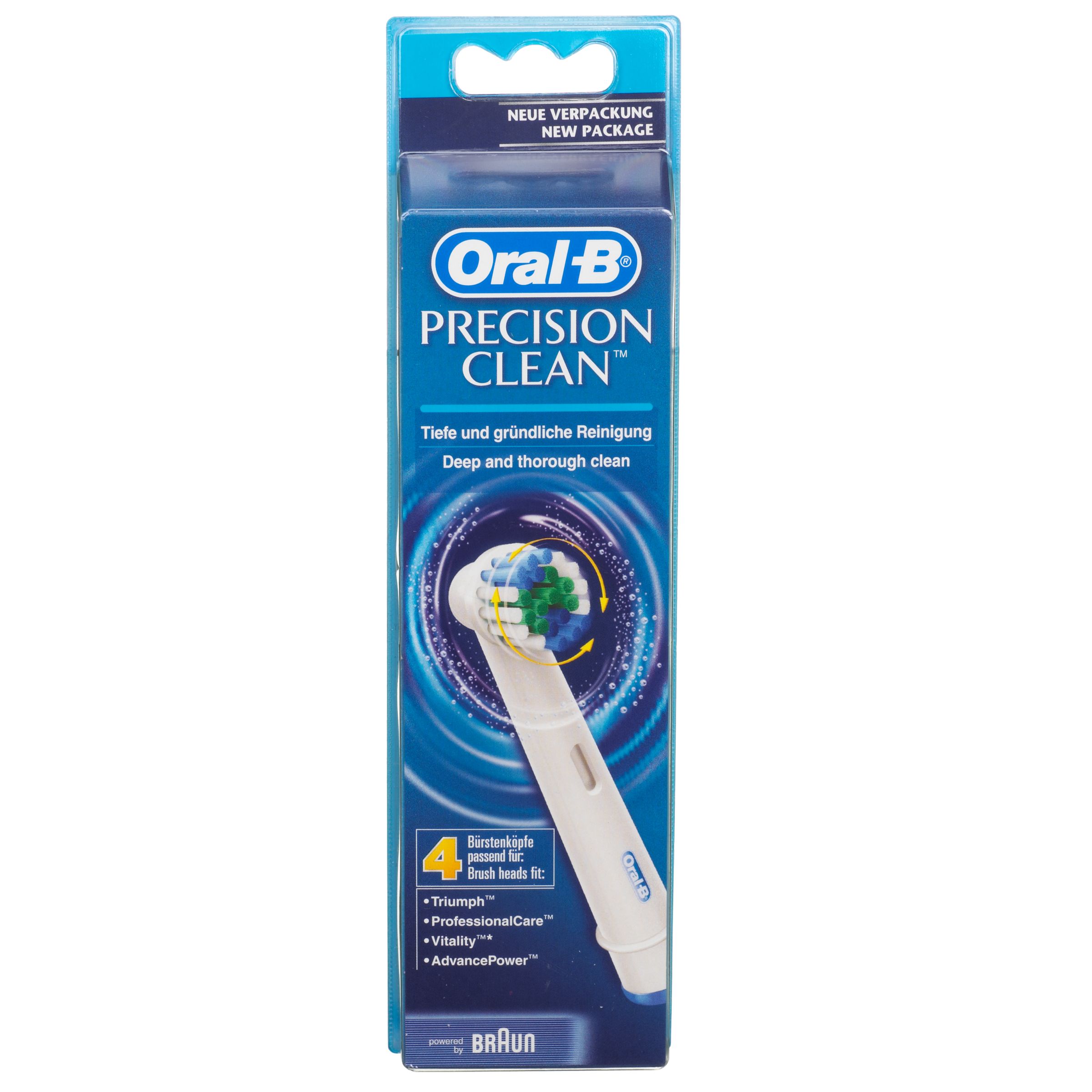 Braun OralB Precision Clean Toothbrush Refills EB174 Pack of 4