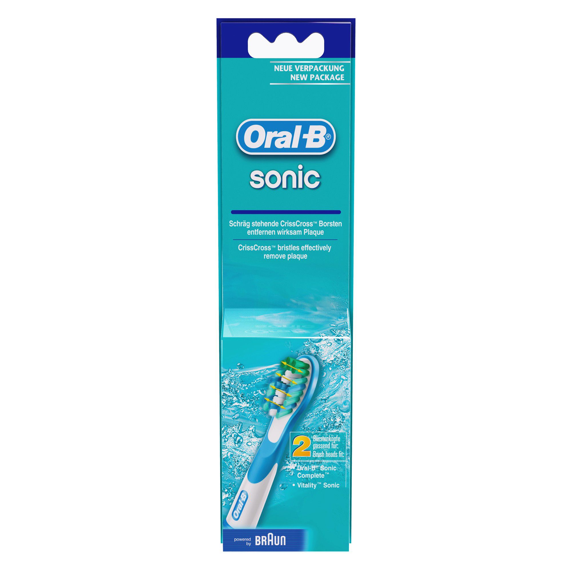 Braun OralB Sonic Toothbrush Refills SR182 Pack of 2