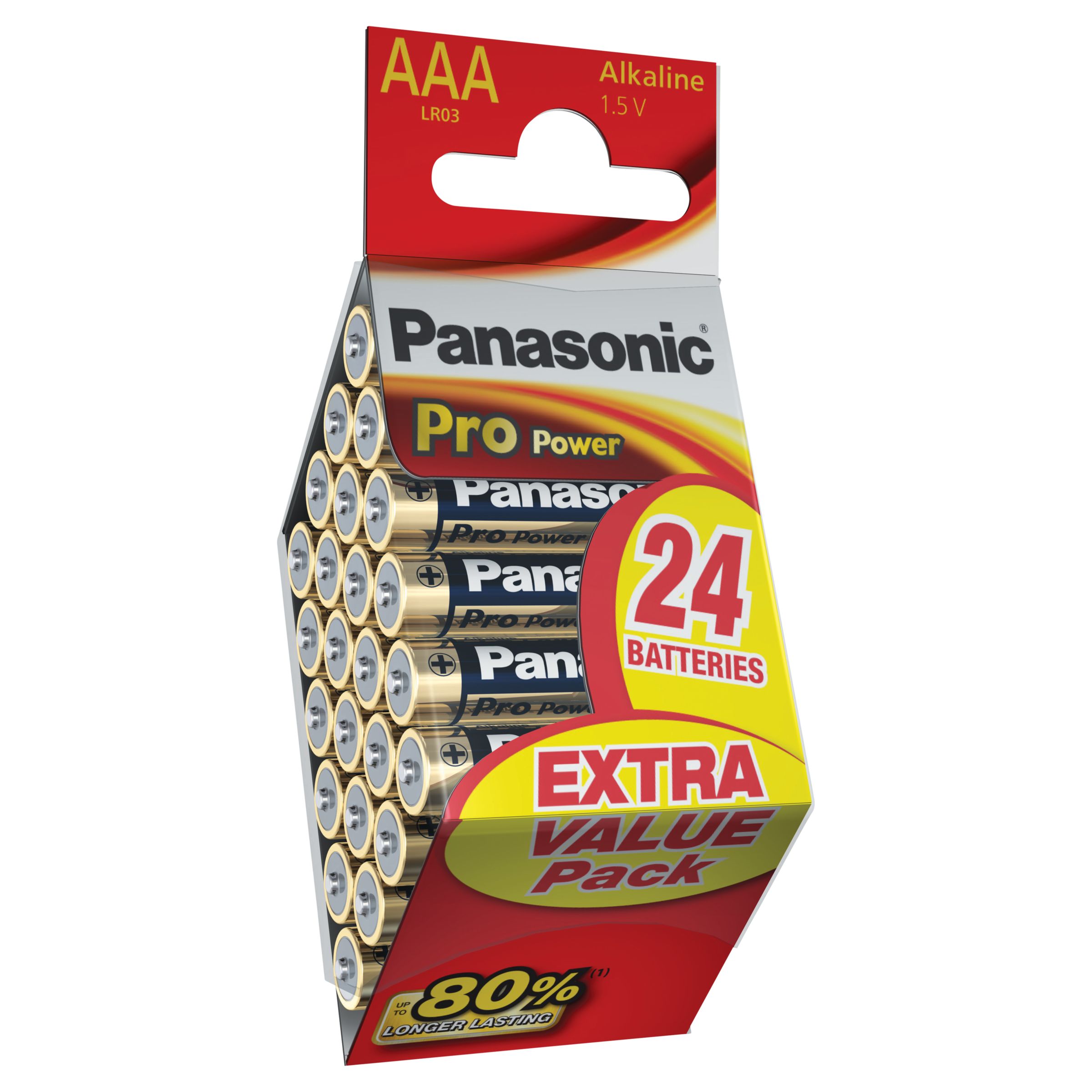 Panasonic Xtreme AAA Batteries, Pack of 24