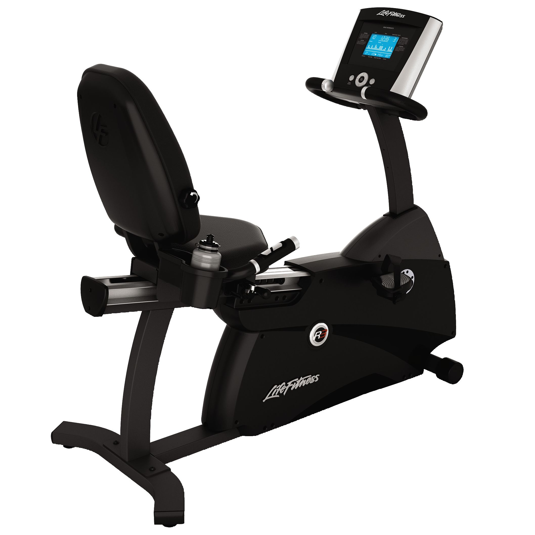 Life Fitness Lifecycle R3 Recumbent Exercise Bike, Basic at John Lewis