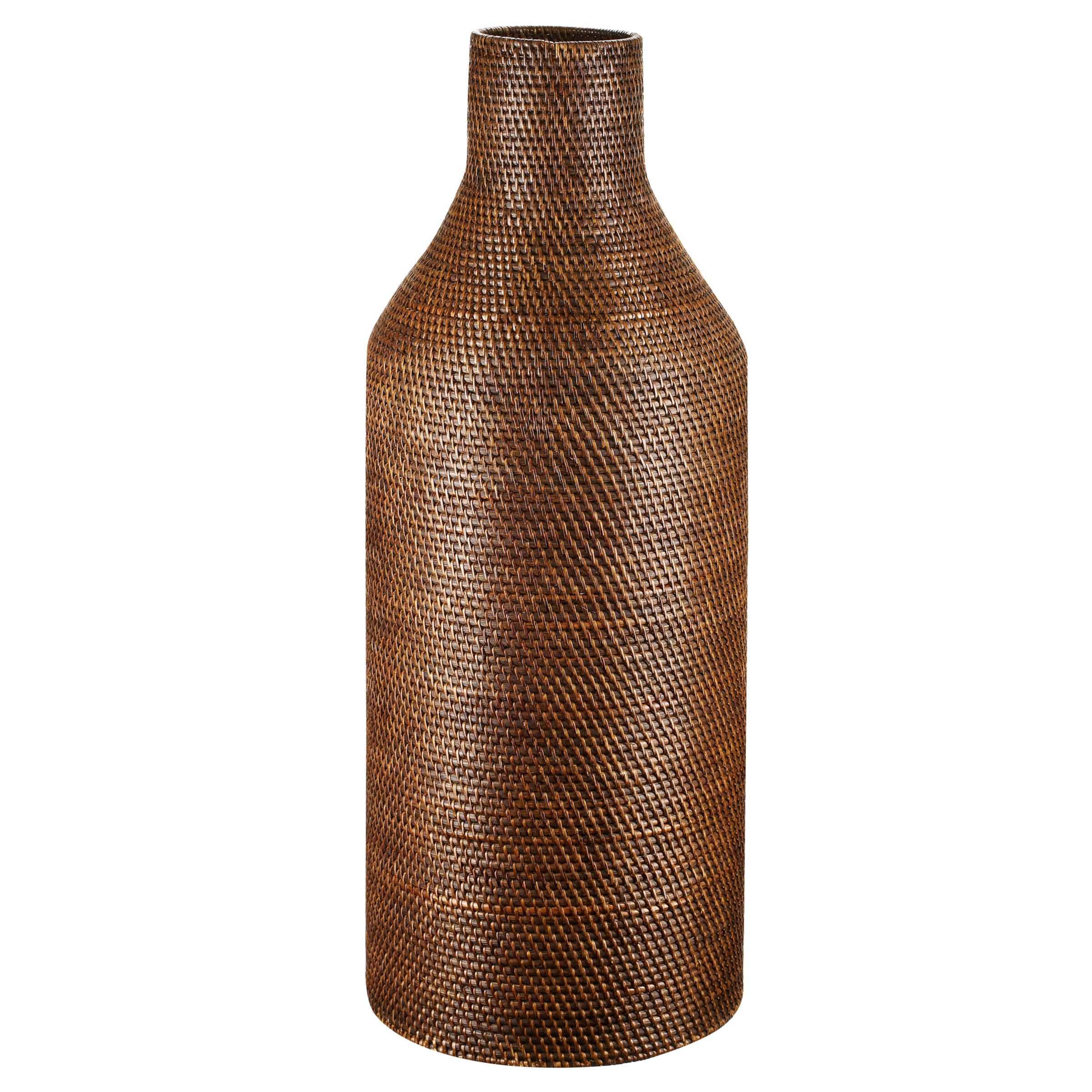 John Lewis Rattan Bottle Vase, Medium