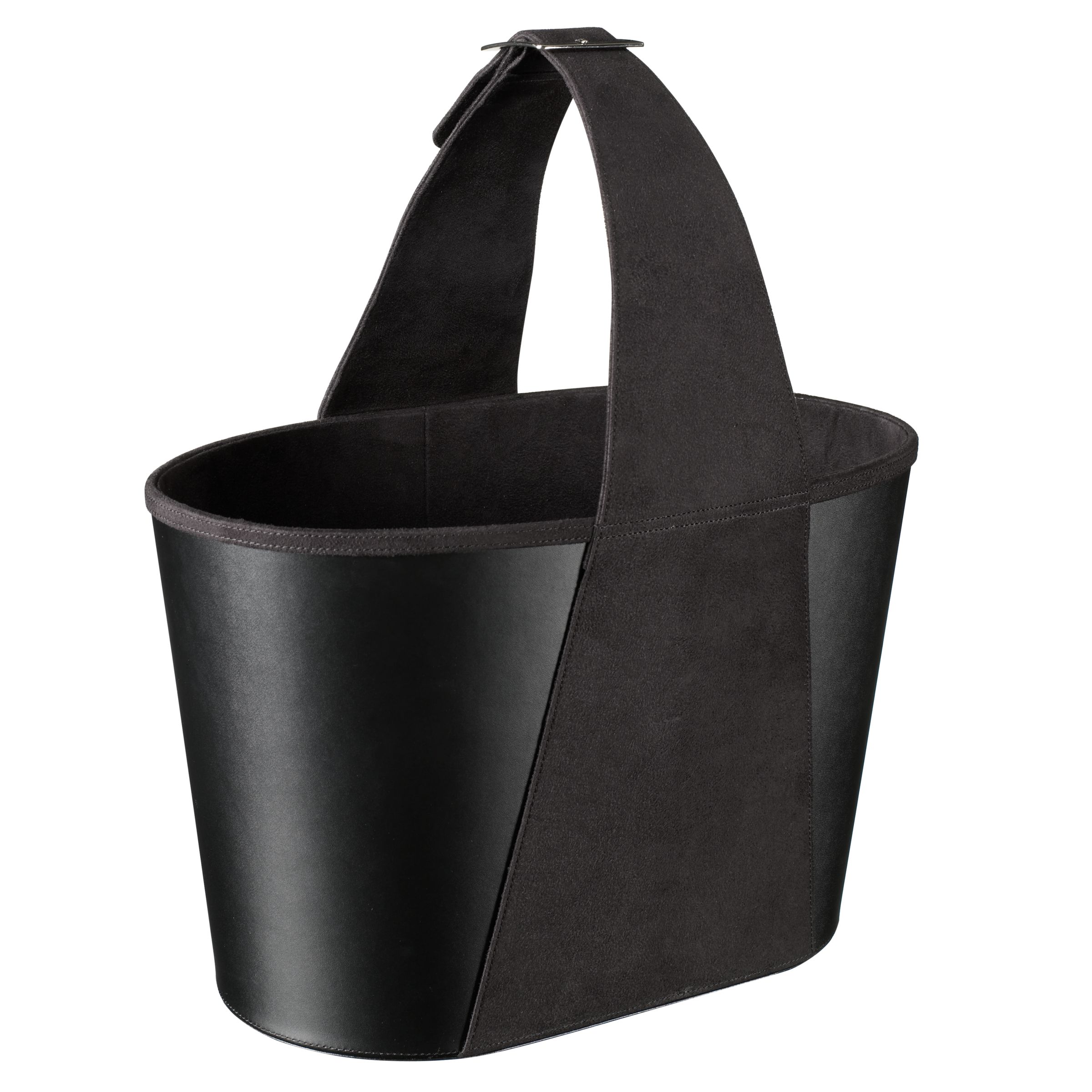 Leather Magazine Holder Black