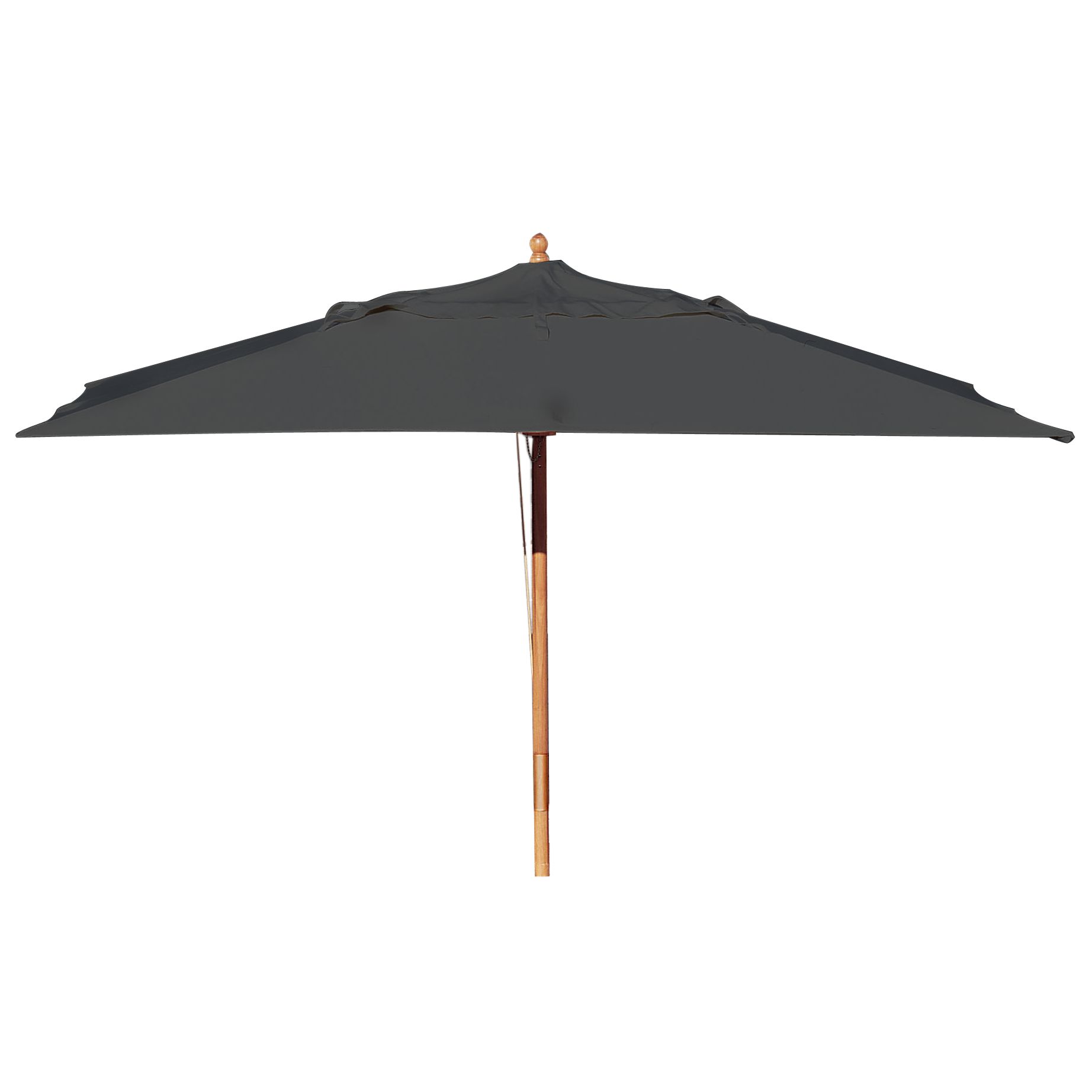 Market Garden Parasol, Rectangular, Black at John Lewis