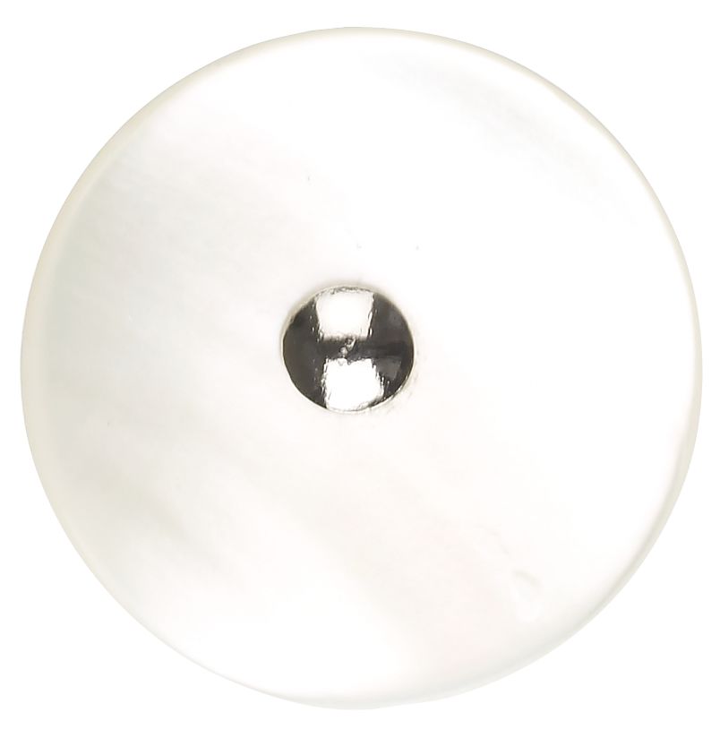 Rowan Natural Round Button White Set of 4