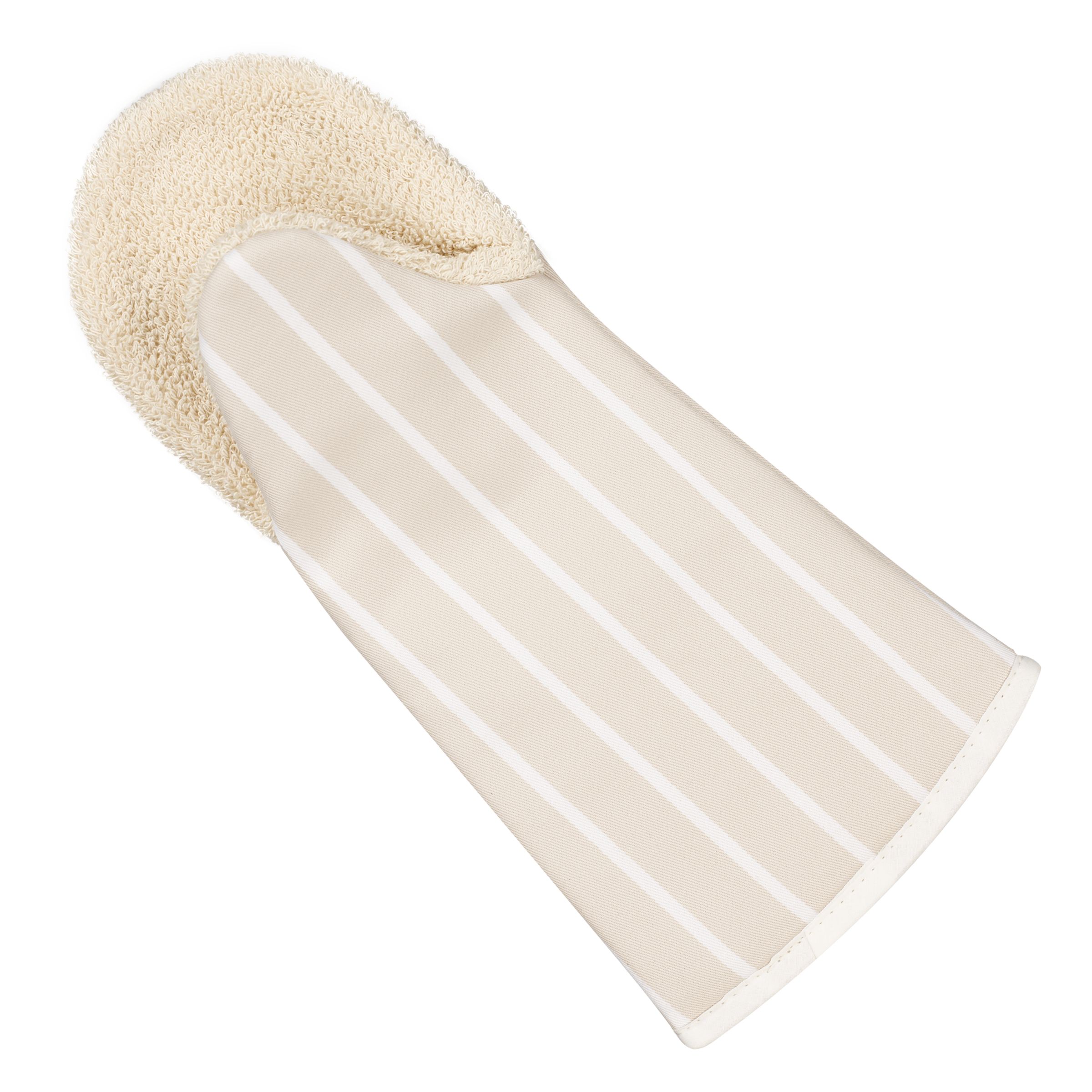 John Lewis Butcher's Stripe Oven Mitt, Natural