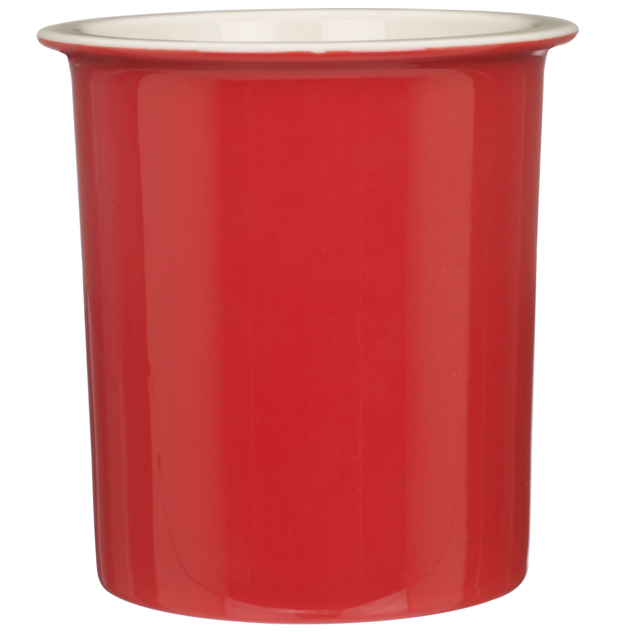 John Lewis Ceramic Utensil Holder, Red Lacquer