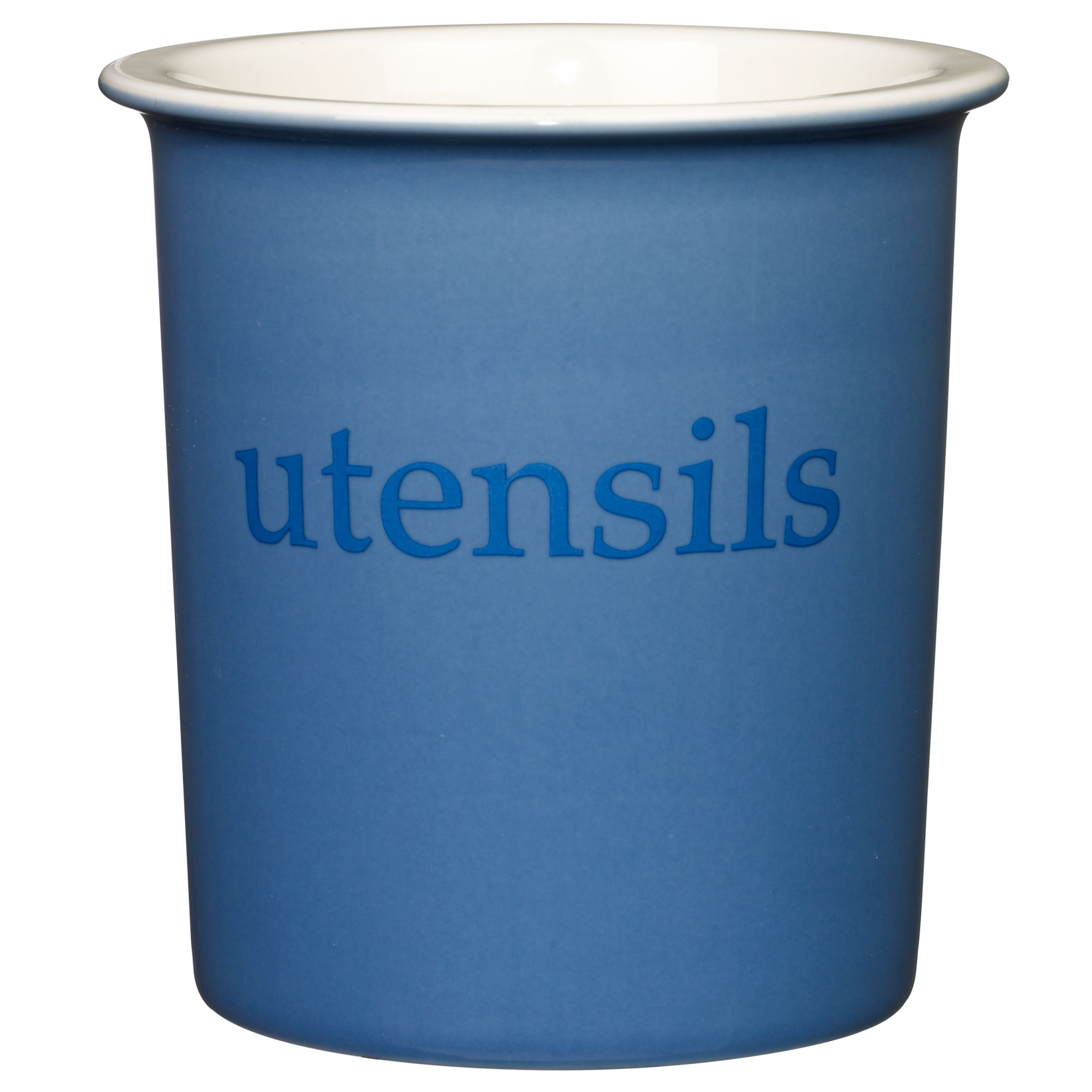 John Lewis Ceramic Utensil Pot Blue