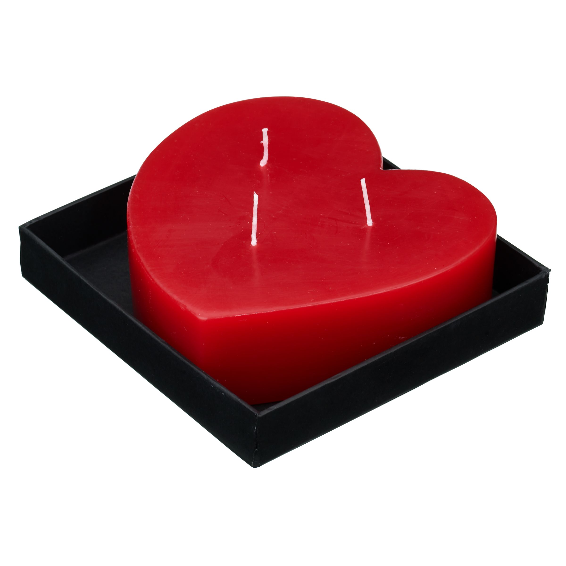 Large Red Heart Candle