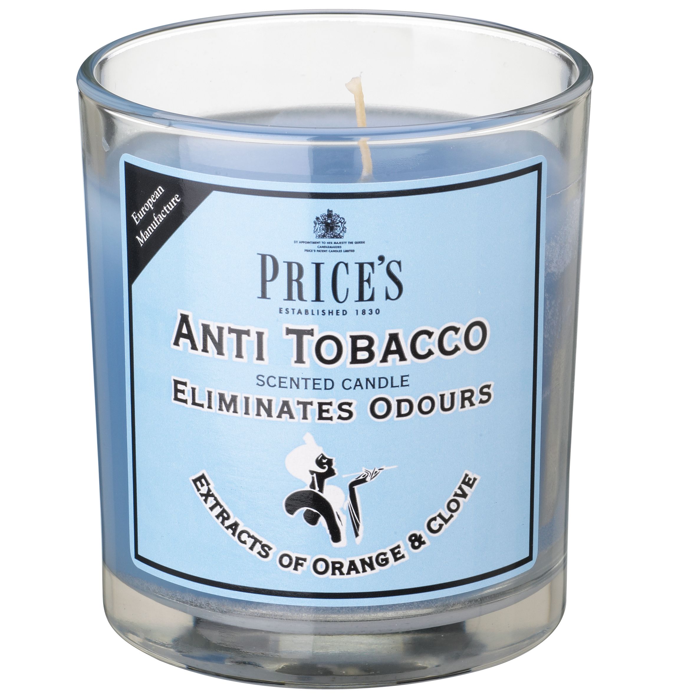 Price's Anti Tobacco Candle Jar, Orange & Clove