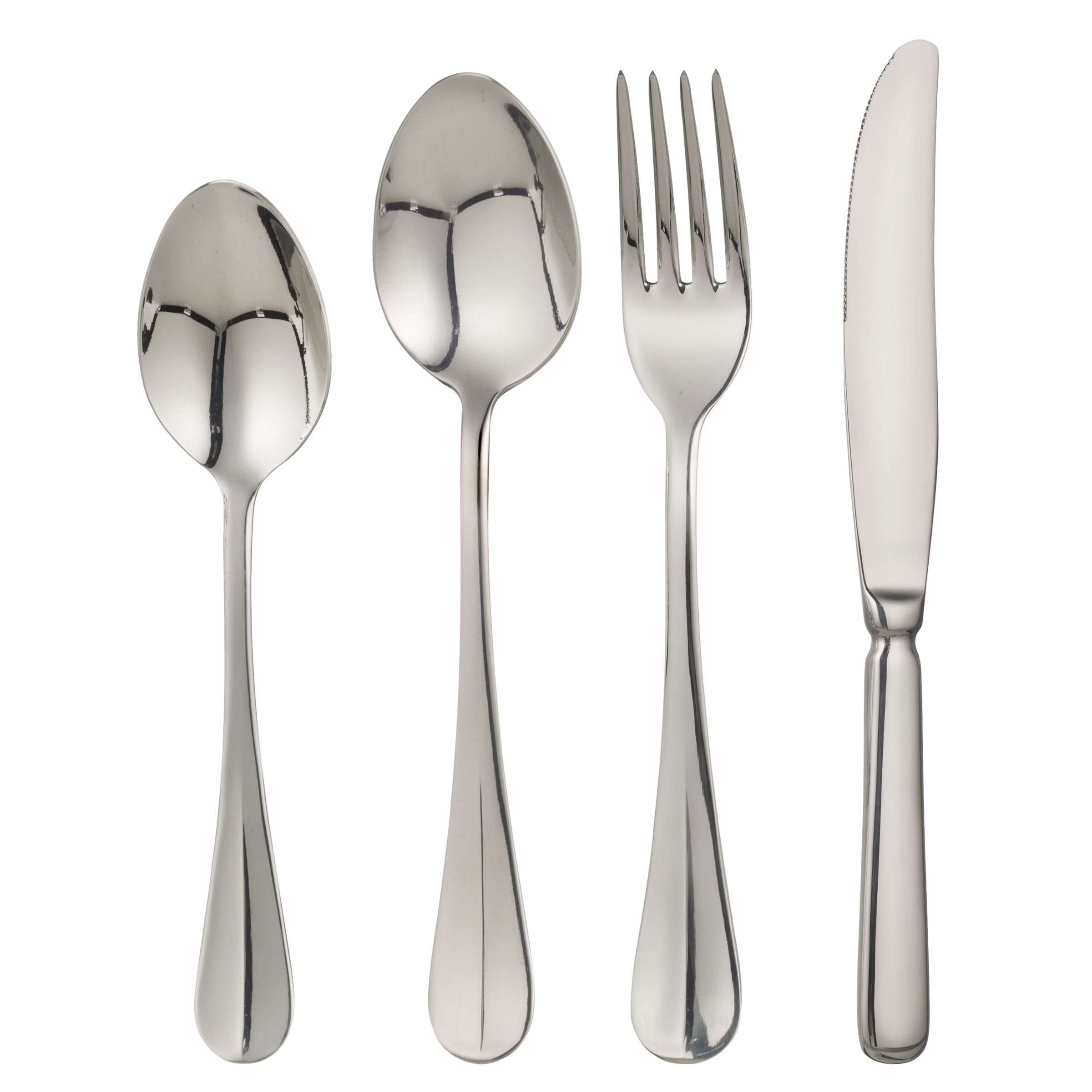 John Lewis Baguette Cutlery Set, 24-Piece