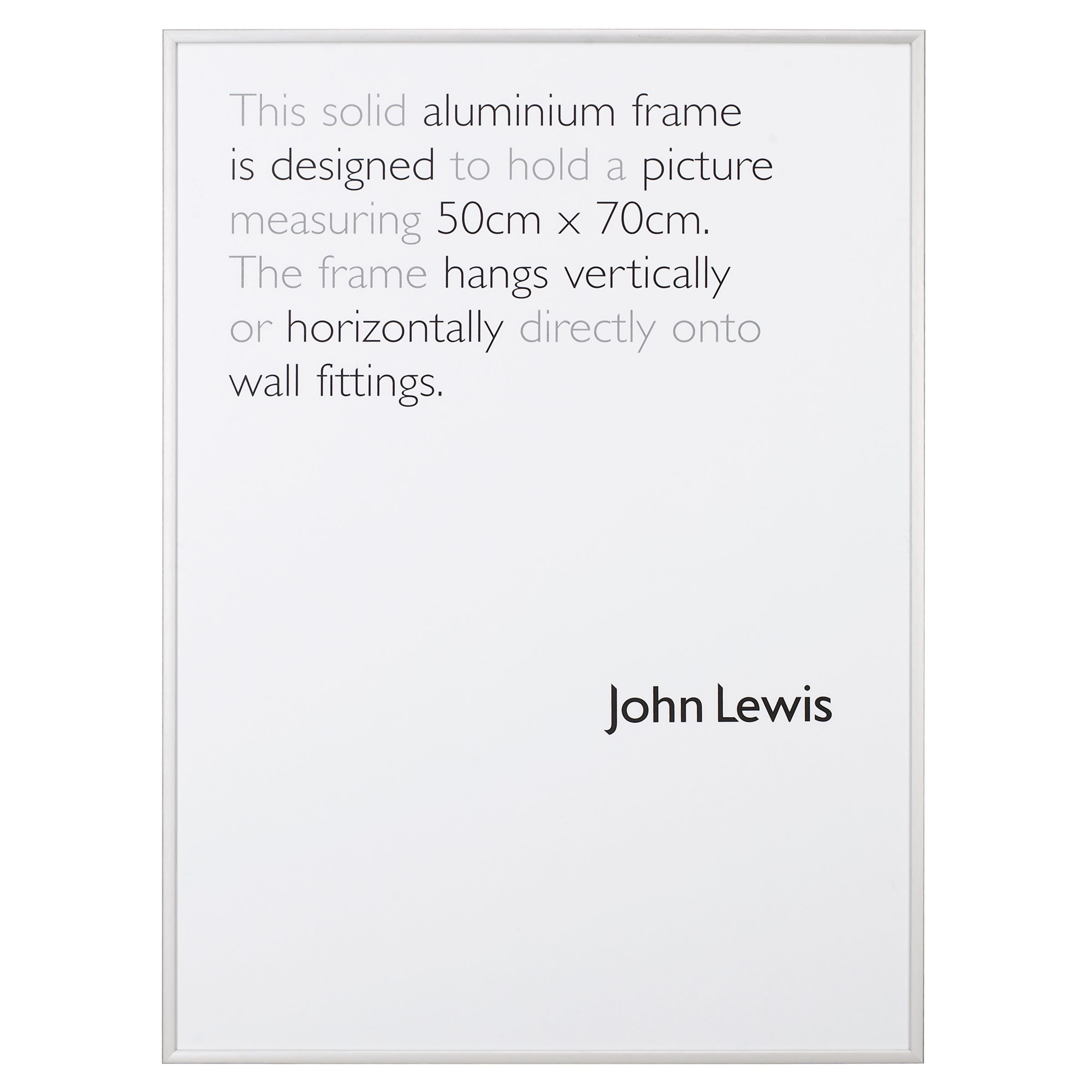 Frosted Silver Frame, Poster 50x70cm