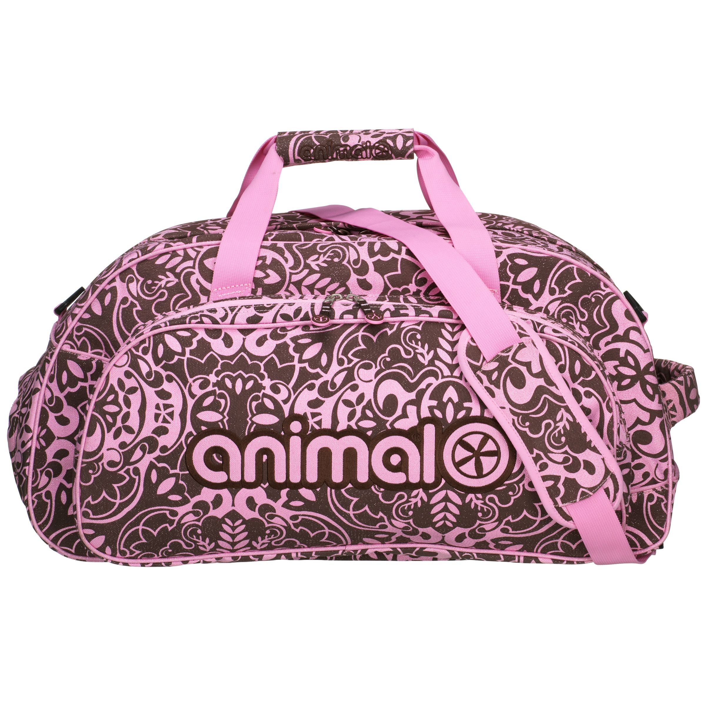 Animal Sparkle Grip Overnight Bag Pink