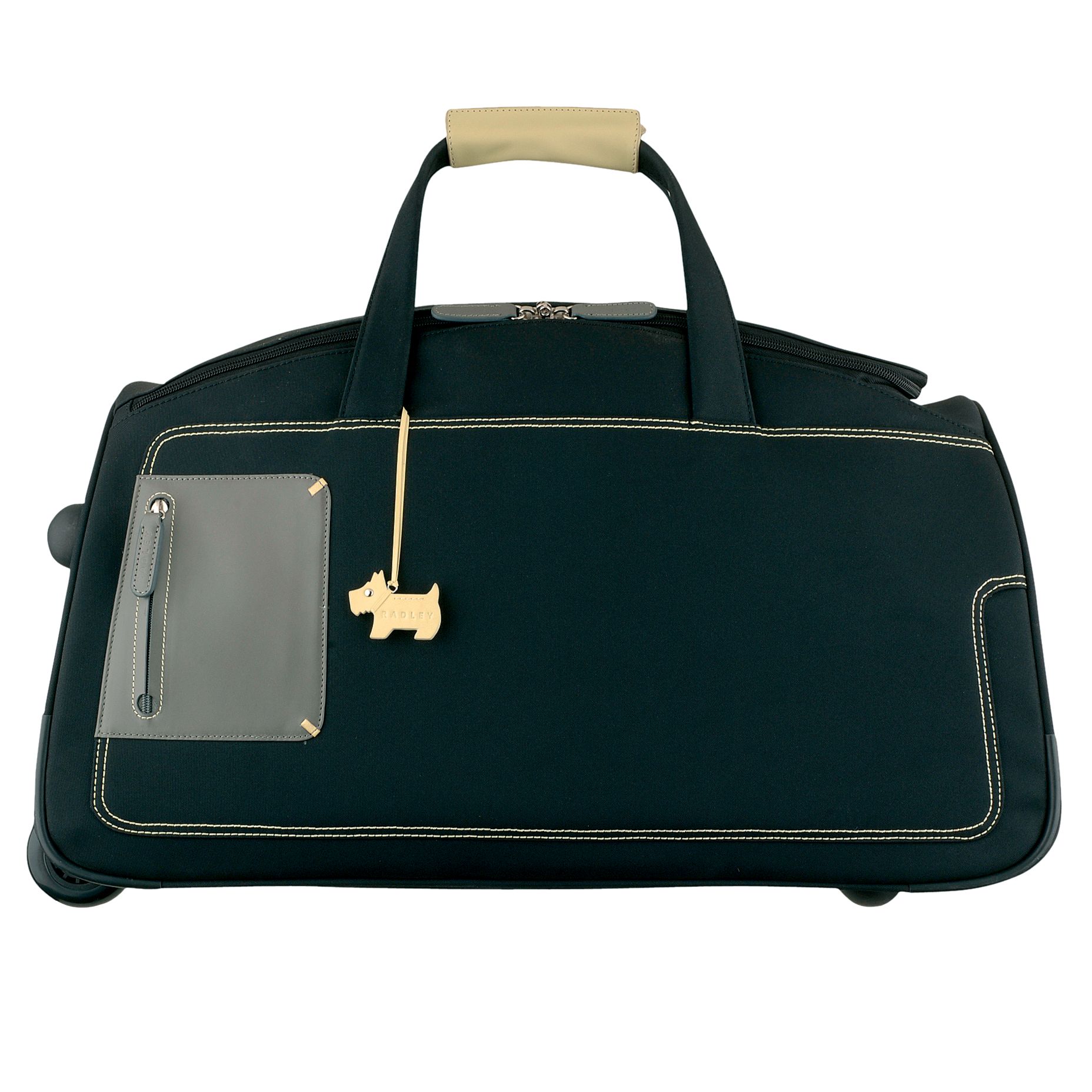 Radley Square Patch Wheeled Holdall BlackYellow Large