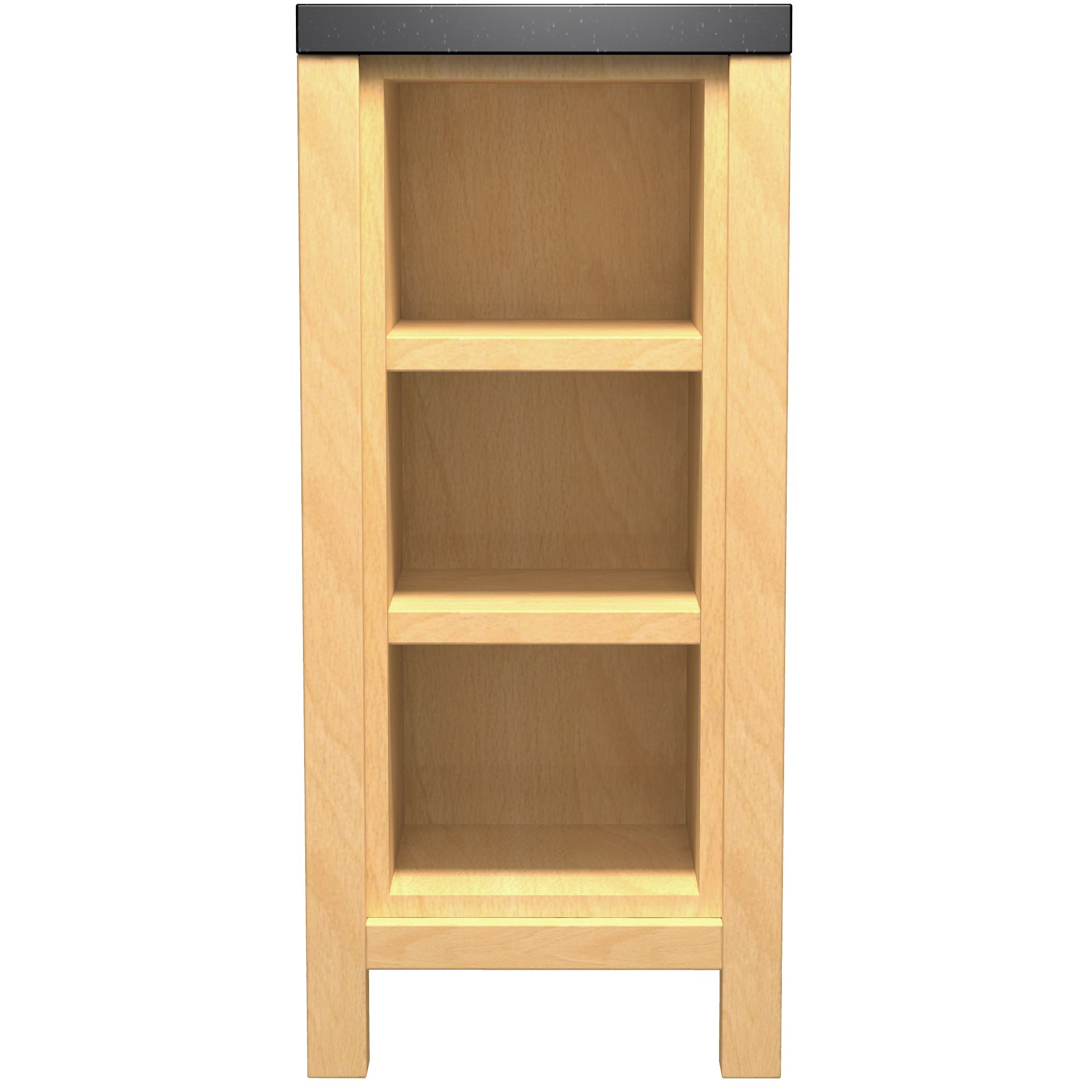 John Lewis FSBWC 400mm Open Display Base Freestanding Kitchen Unit White