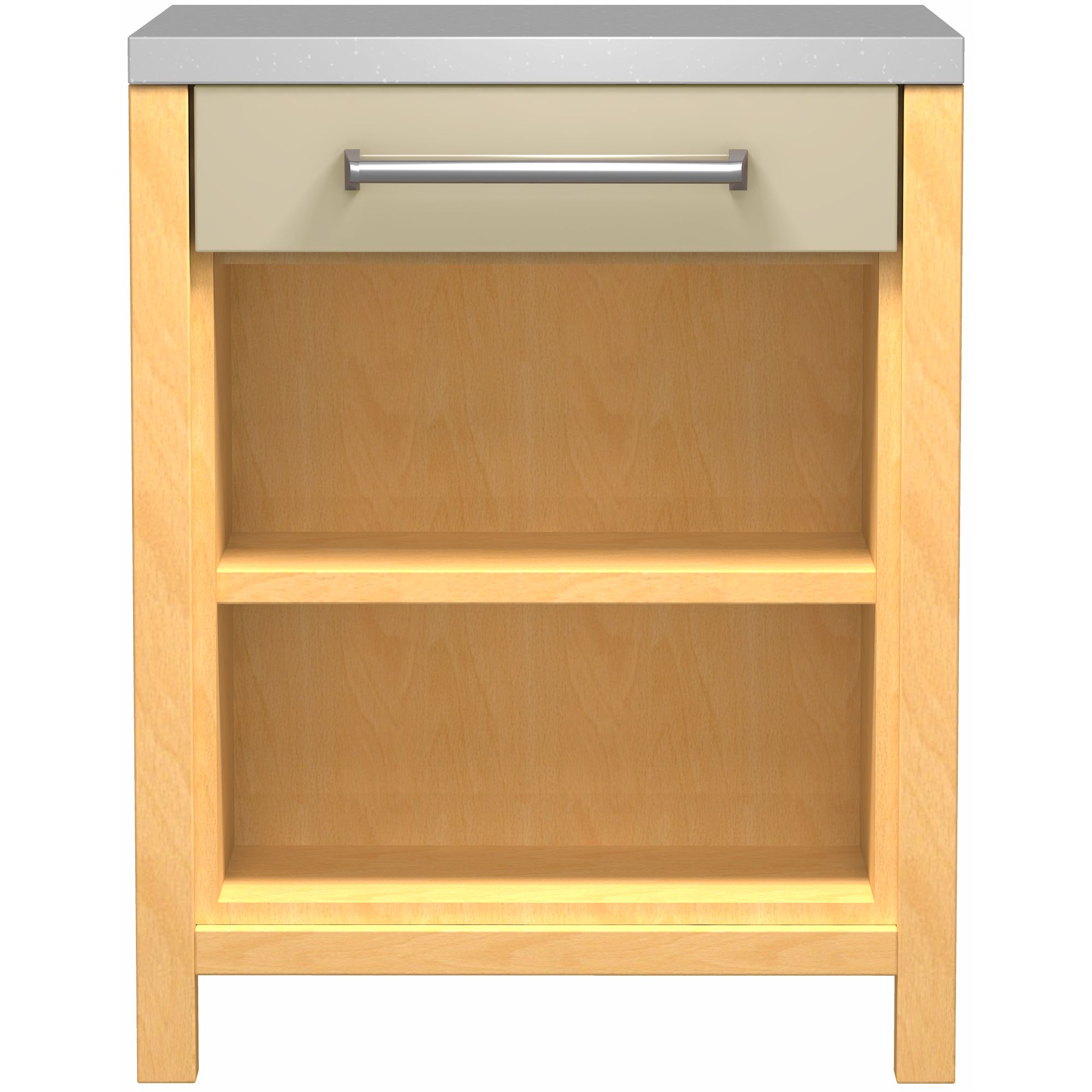 John Lewis FSBDOS110 1100mm Drawline Open Display Base Freestanding Kitchen Unit Cappuccino