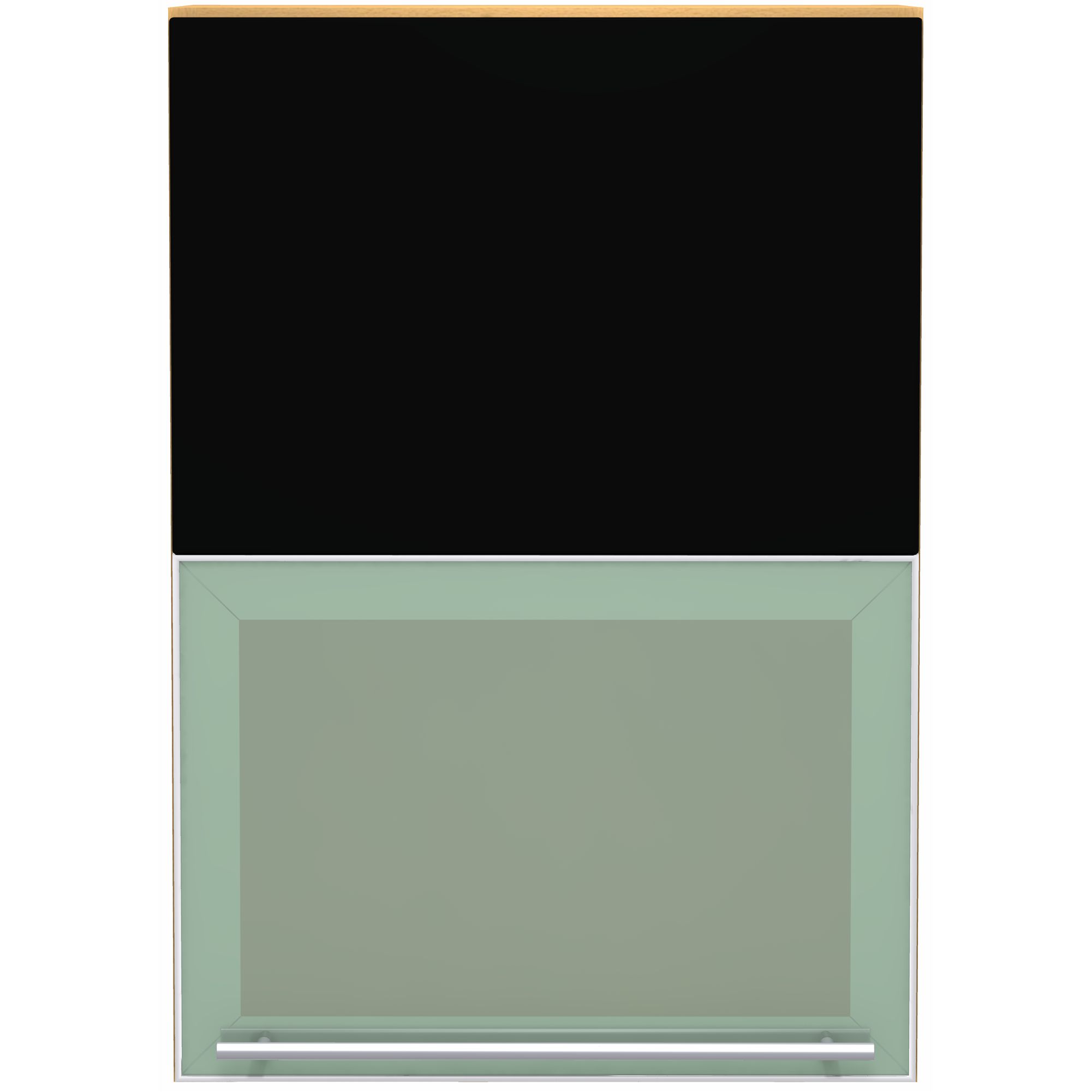 John Lewis FSWVD5072 500mm BiFold Kitchen Wall Unit Black