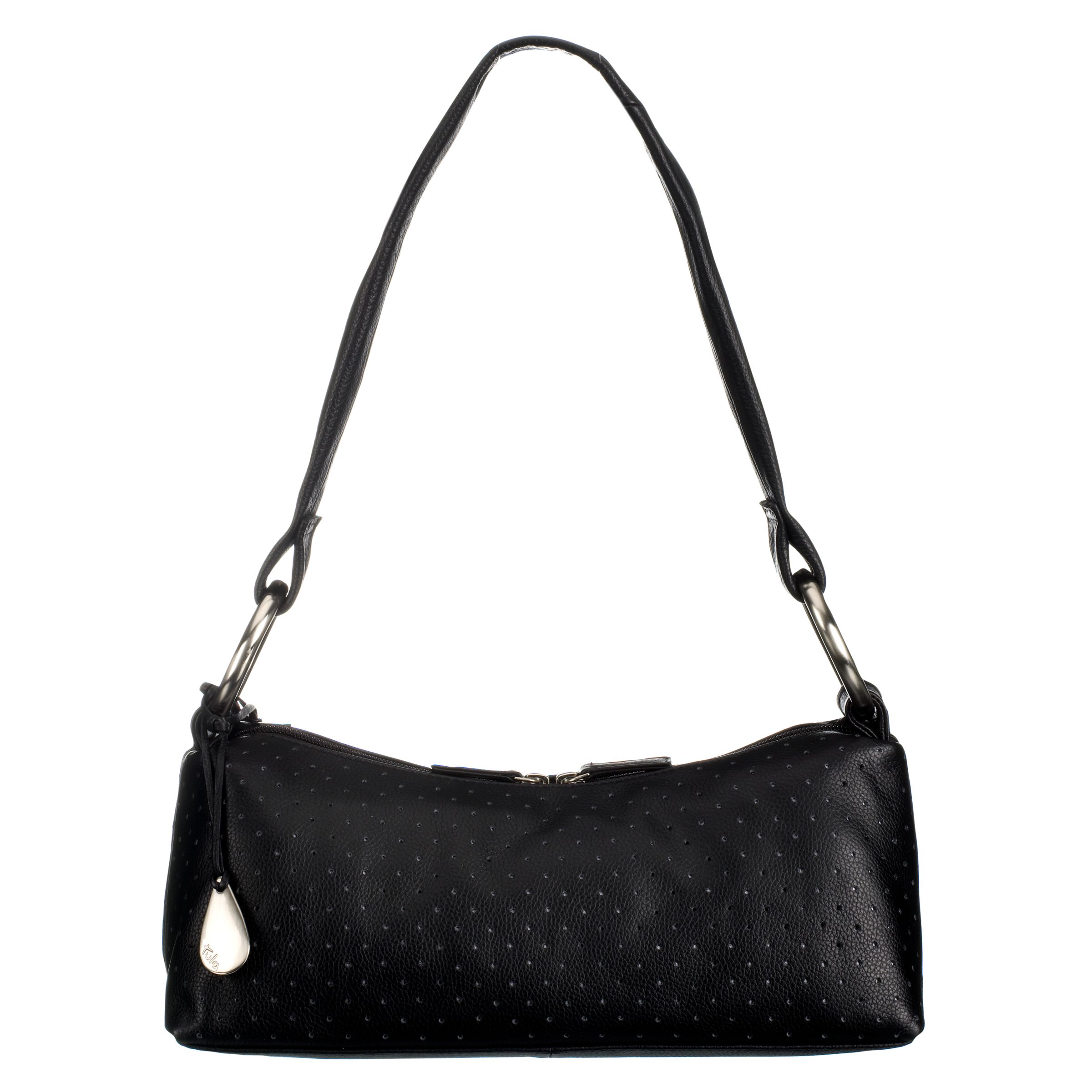 Tula Marcasite Classic Shoulder Handbag, Small, Black