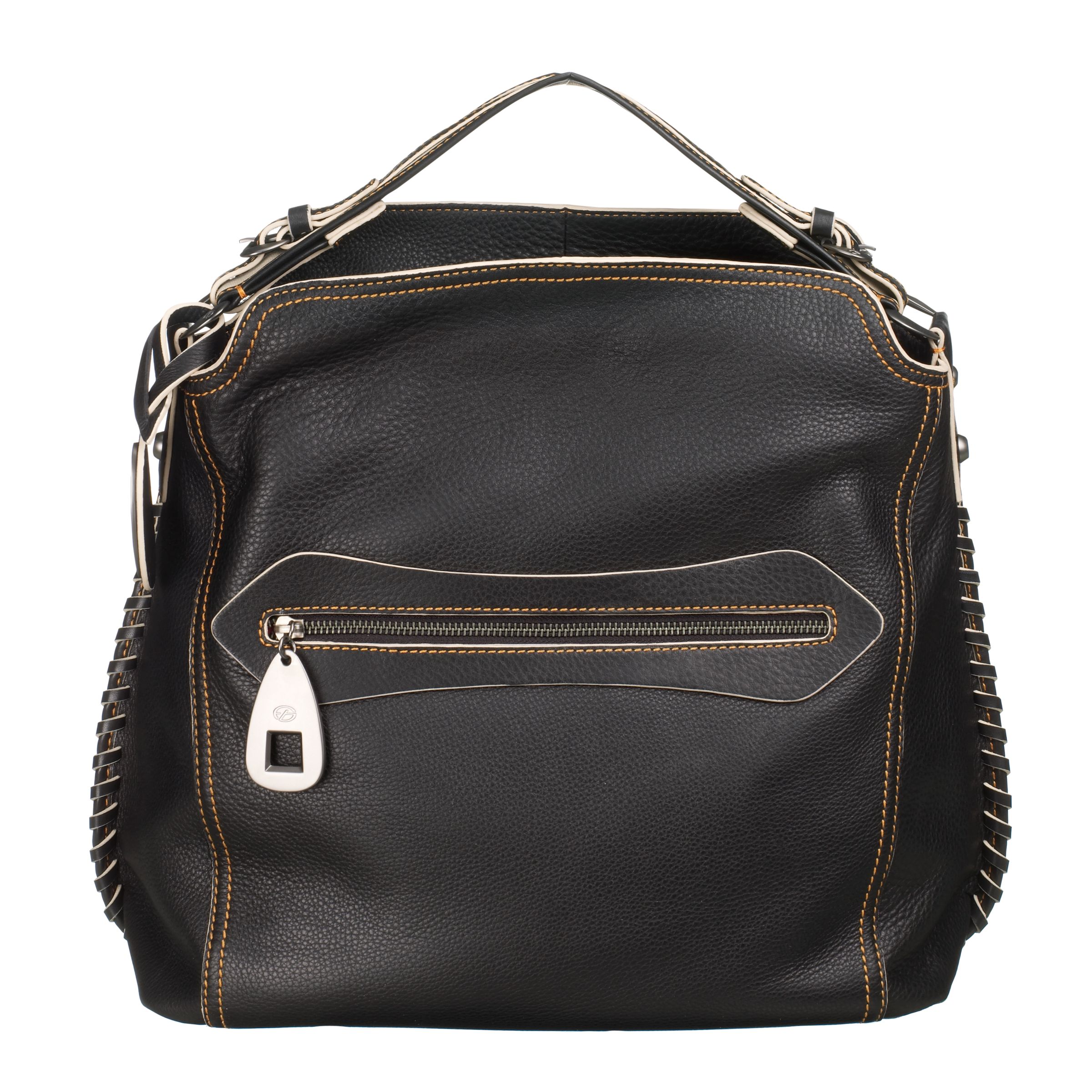 Biasia Calf Leather Shoulder Bag