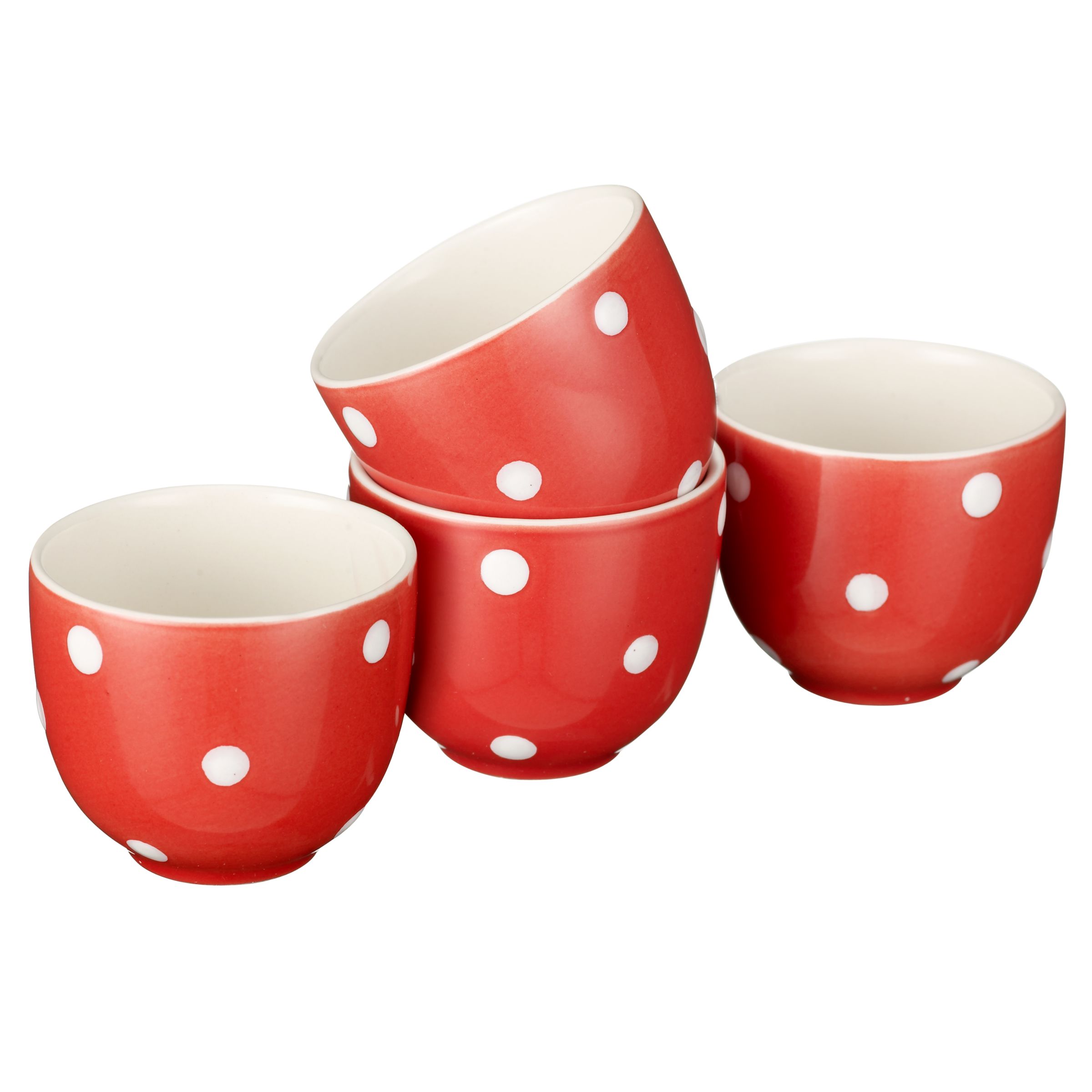 Spode Baking Days Box of 4 Egg Cups, Red